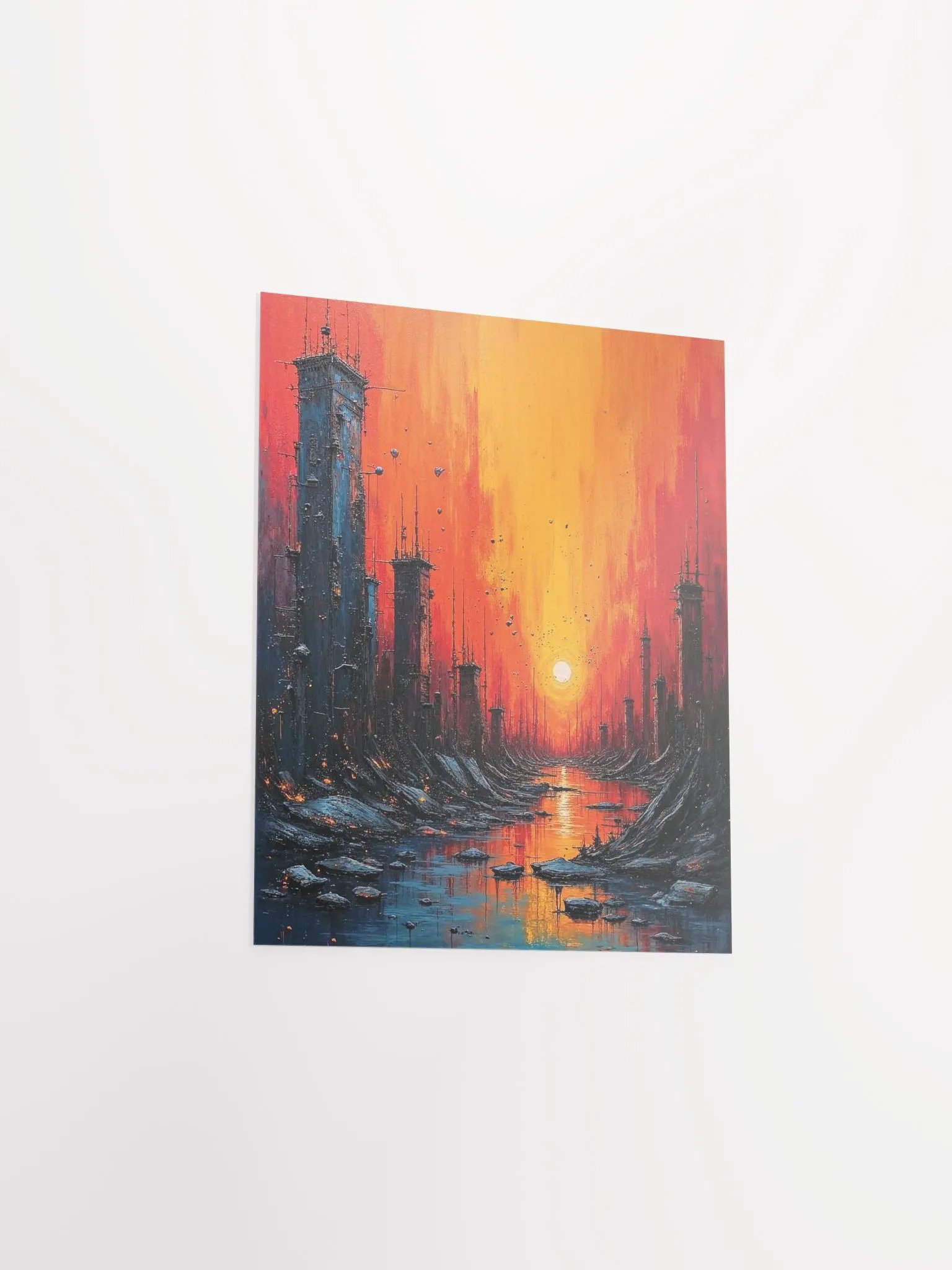 Sunset Futurism Matte Poster product image (20)