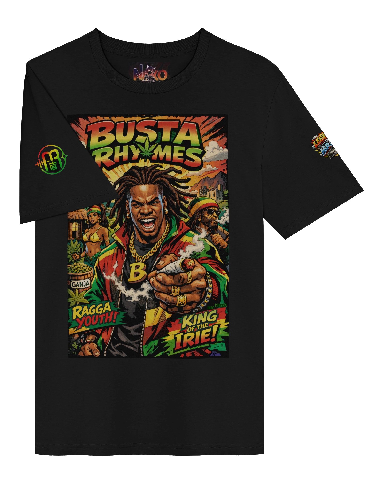 Busta Rhymes — Raw Energy & Hip-Hop Power Graphic T-Shirt product image (3)