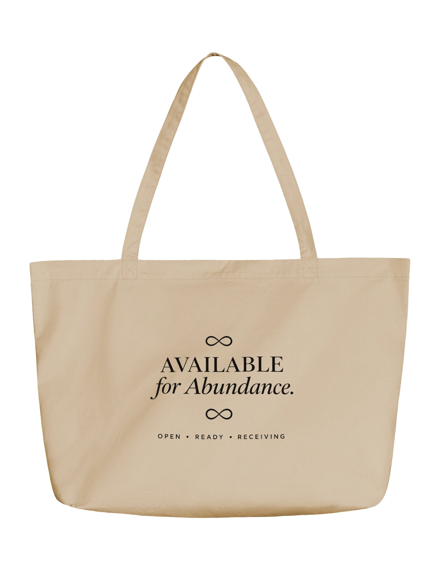 Available for Abundance — Organic Cotton Tote product image (1)