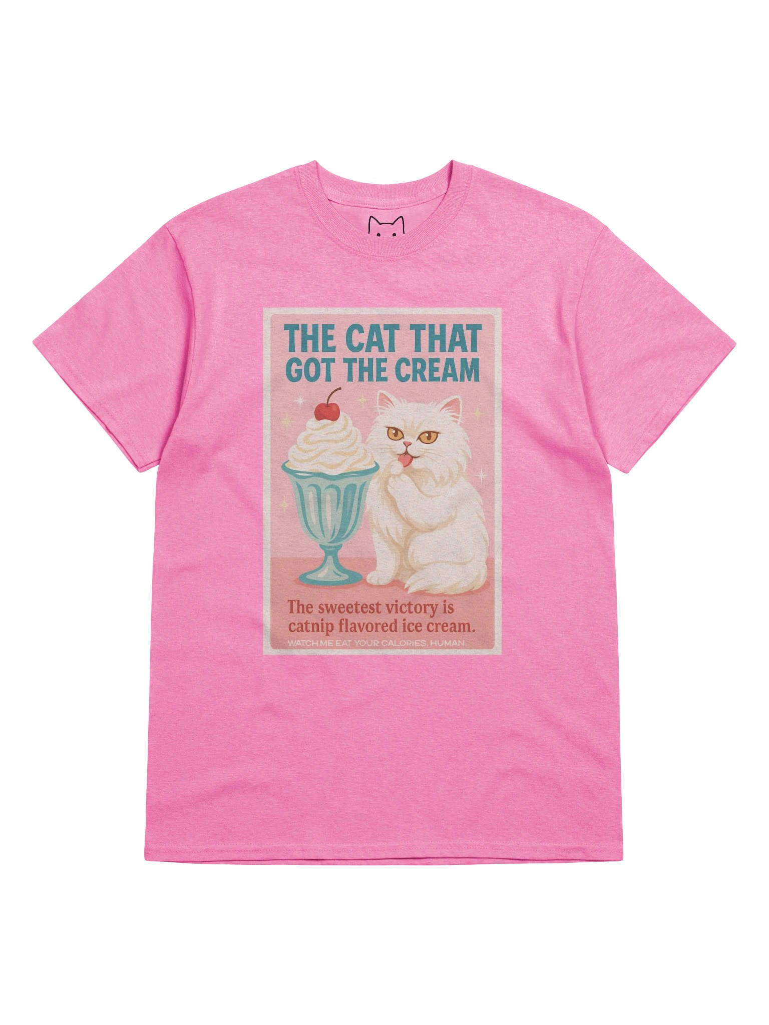The Cat That Got the Cream Catnip Flavored Ice Cream Boxy Fit Unisex T-Shirt product image (42)