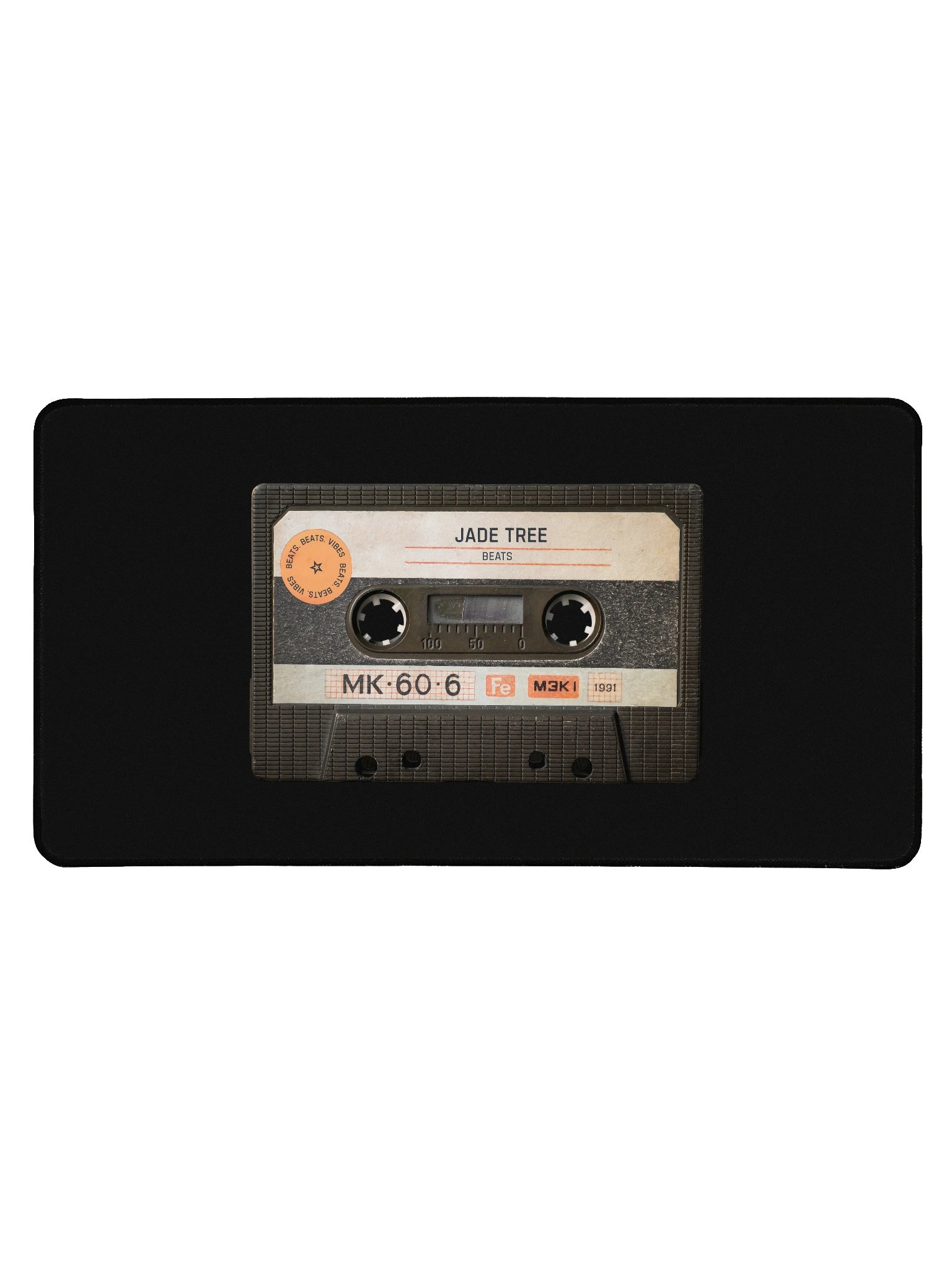 Mouse Pad With Beats. Beats. Vibes. Beat Tape Logo product image (1)