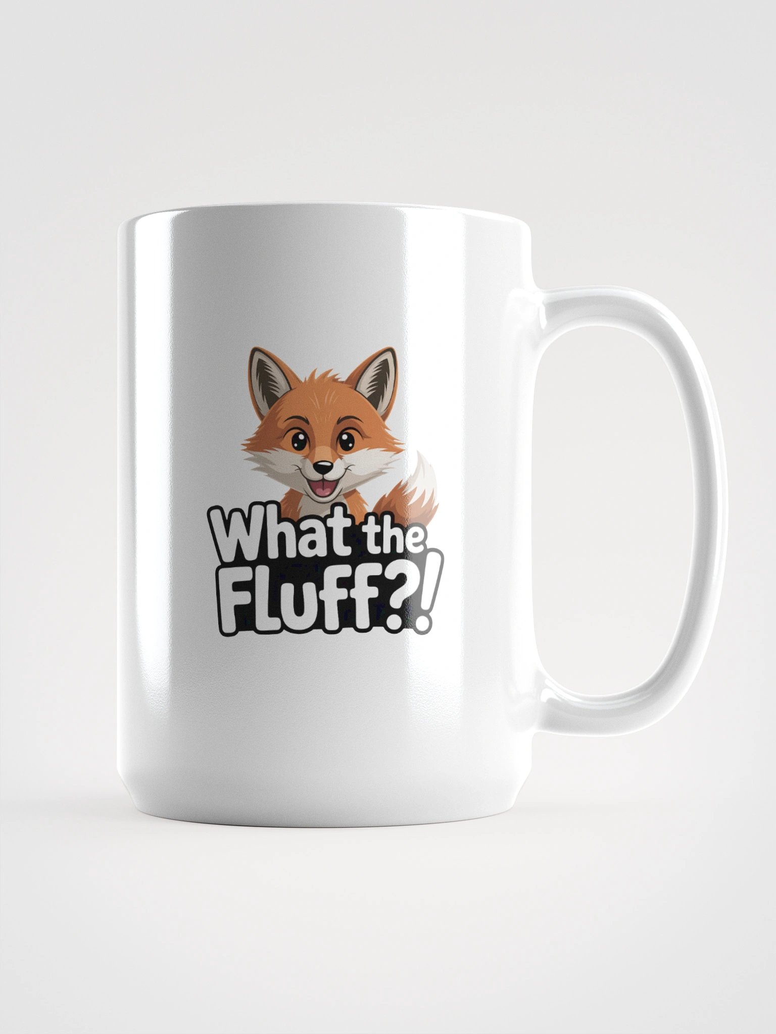 Whimsical Fox 'What the Fluff?!' Mug product image (1)