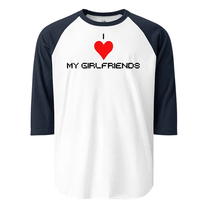 I Love My Girlfriends Long Sleeve Raglan Shirt (Light) product image (16)