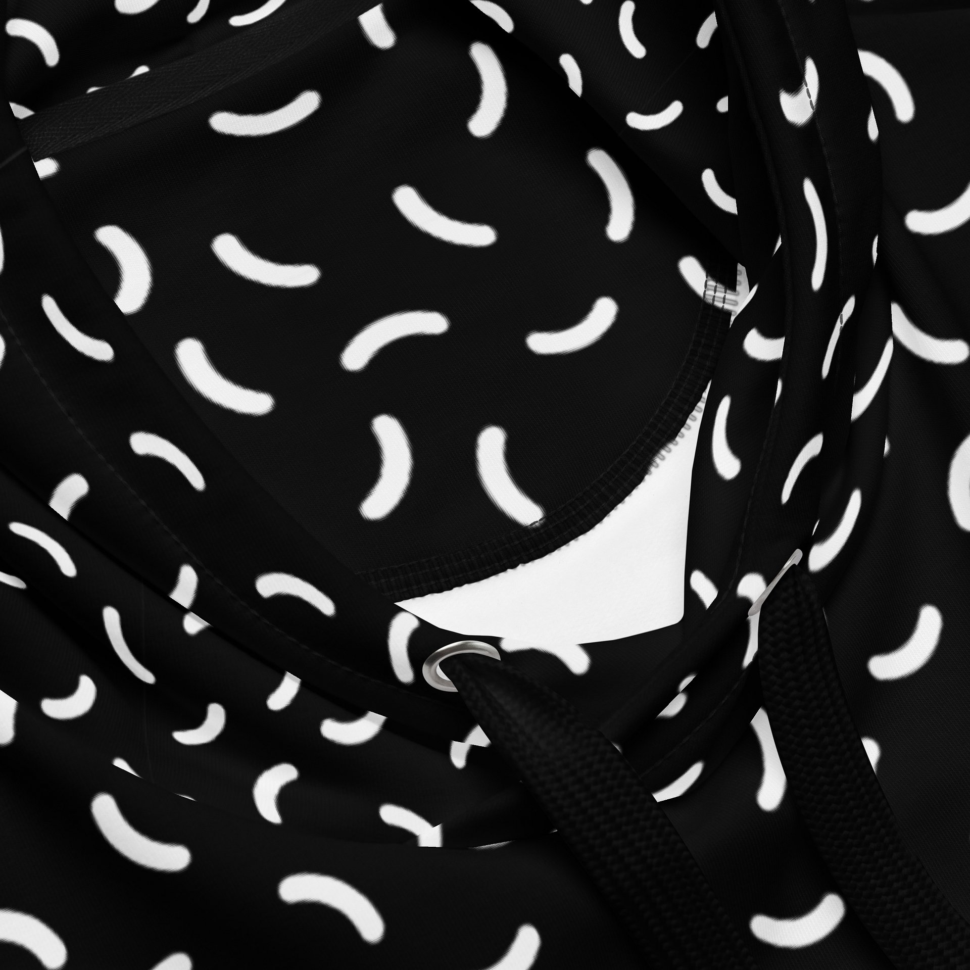 Versatile Black and White Pattern Hoodie for Everyday Wear product image (4)