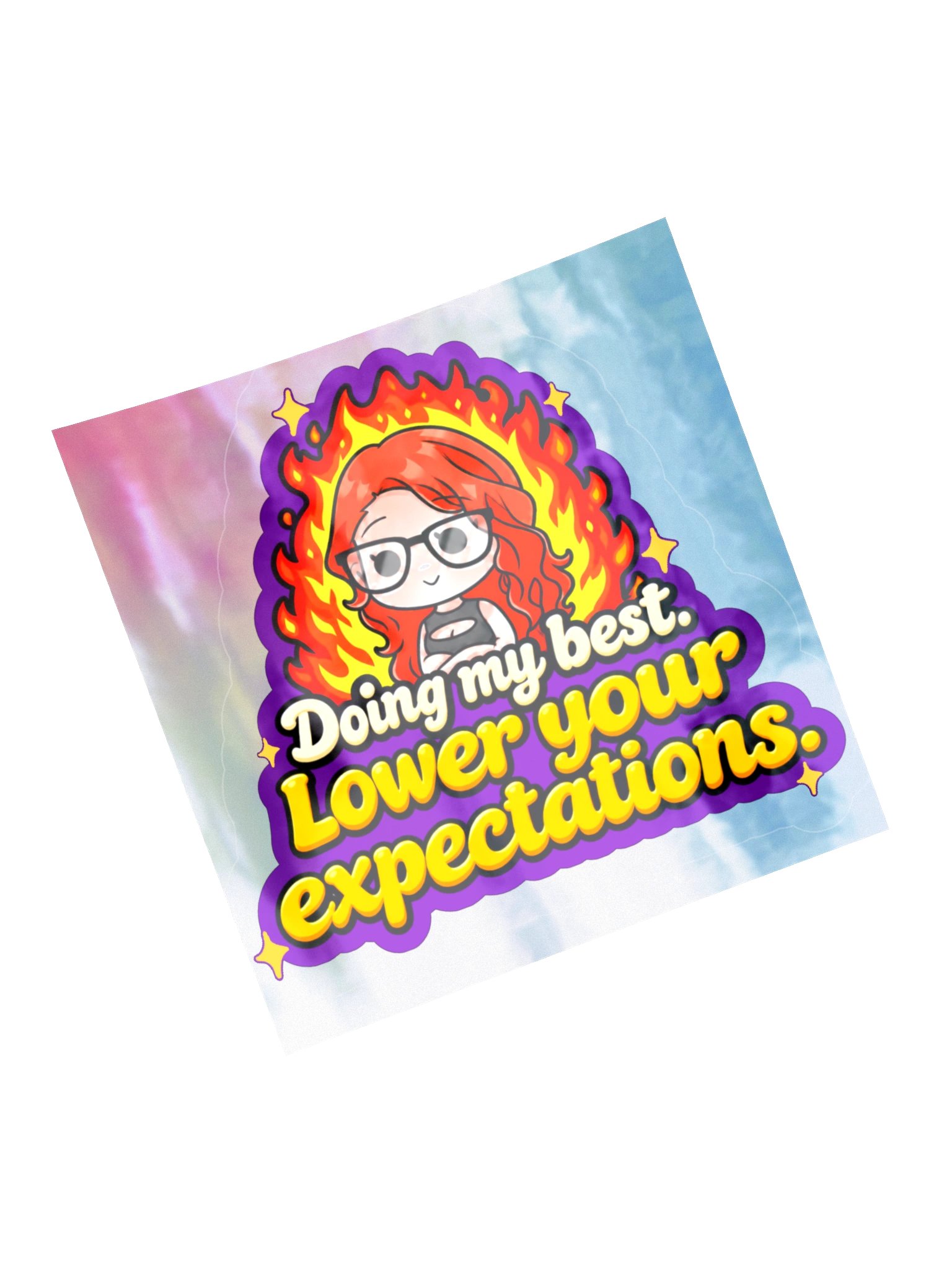 Doing my best Holo Sticker product image (13)