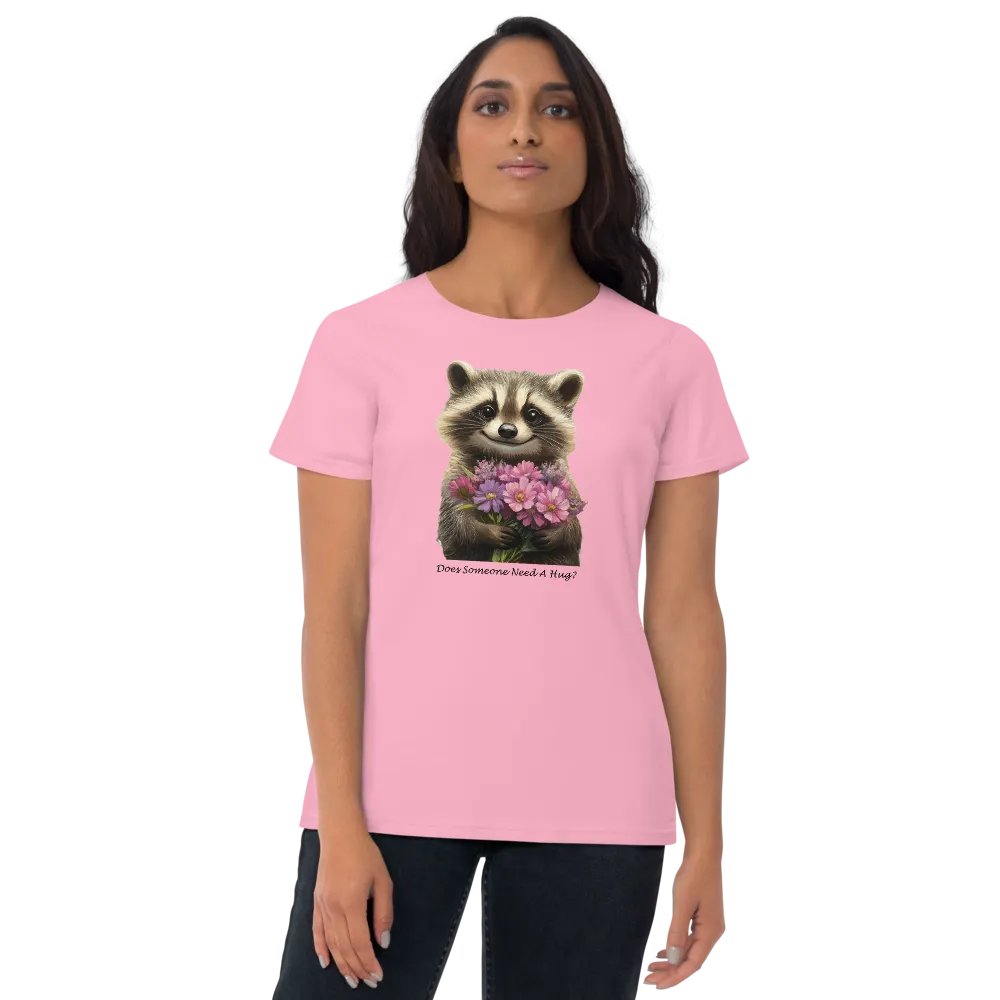 Floral Raccoon Women's Tee product image (12)