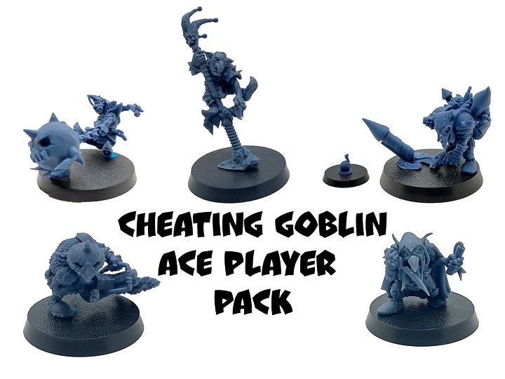 Cheating Goblin Ace Player Pack - Brutefun Miniatures product image (1)