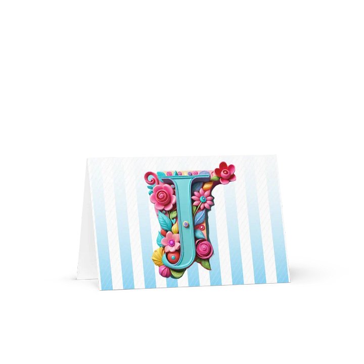 Valentine’s Monogram Letter J(3) Card product image (1)