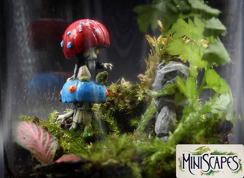 This week we are looking at our two cute mushroom friends exploring and coming across a little baby rock golem 

Handpainted ...