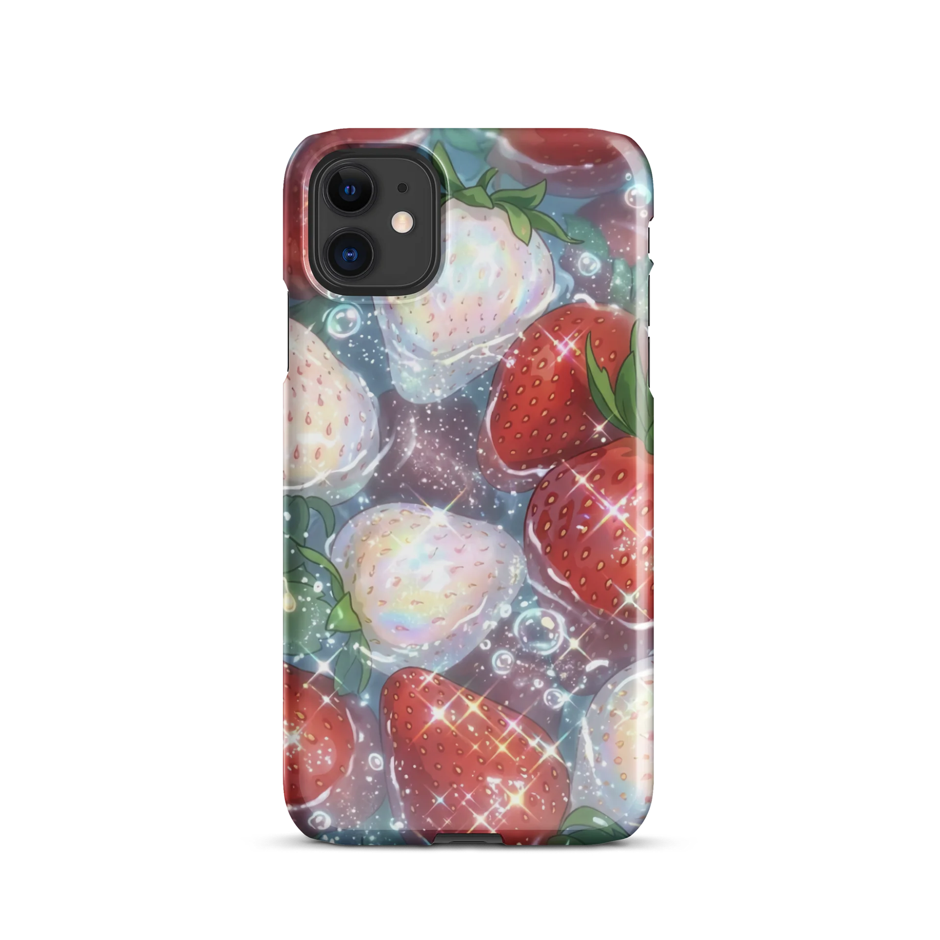 Sparkly Strawberry Splash iPhone Snap Case product image (28)