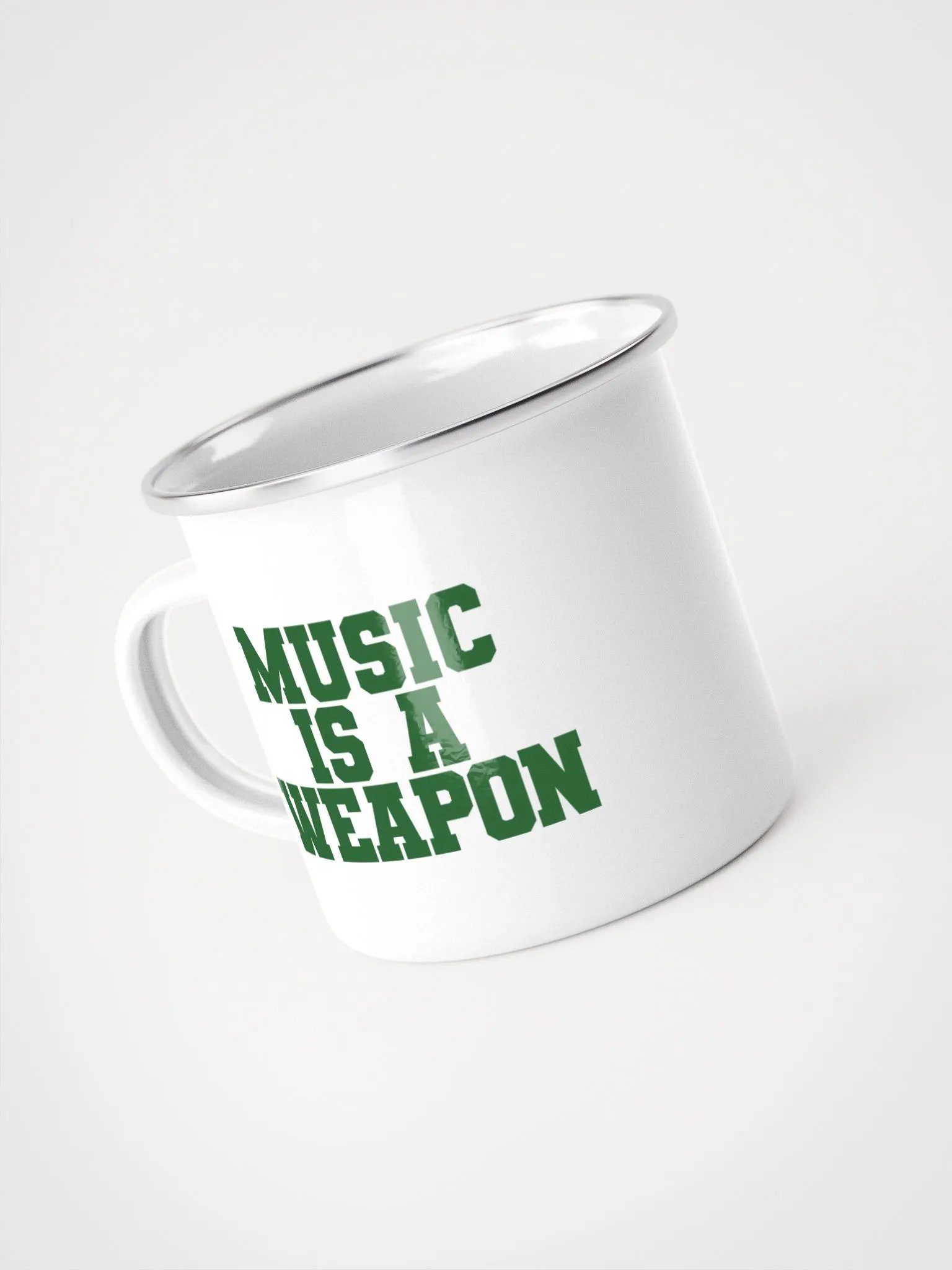Deep State Varsity Enamel Mug product image (3)