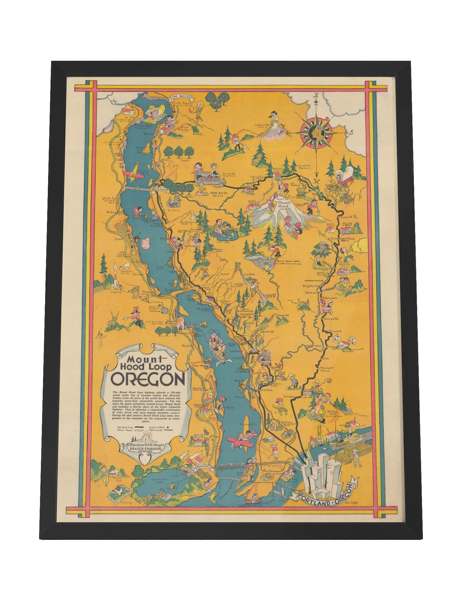Mount Hood Loop Framed Print product image (4)