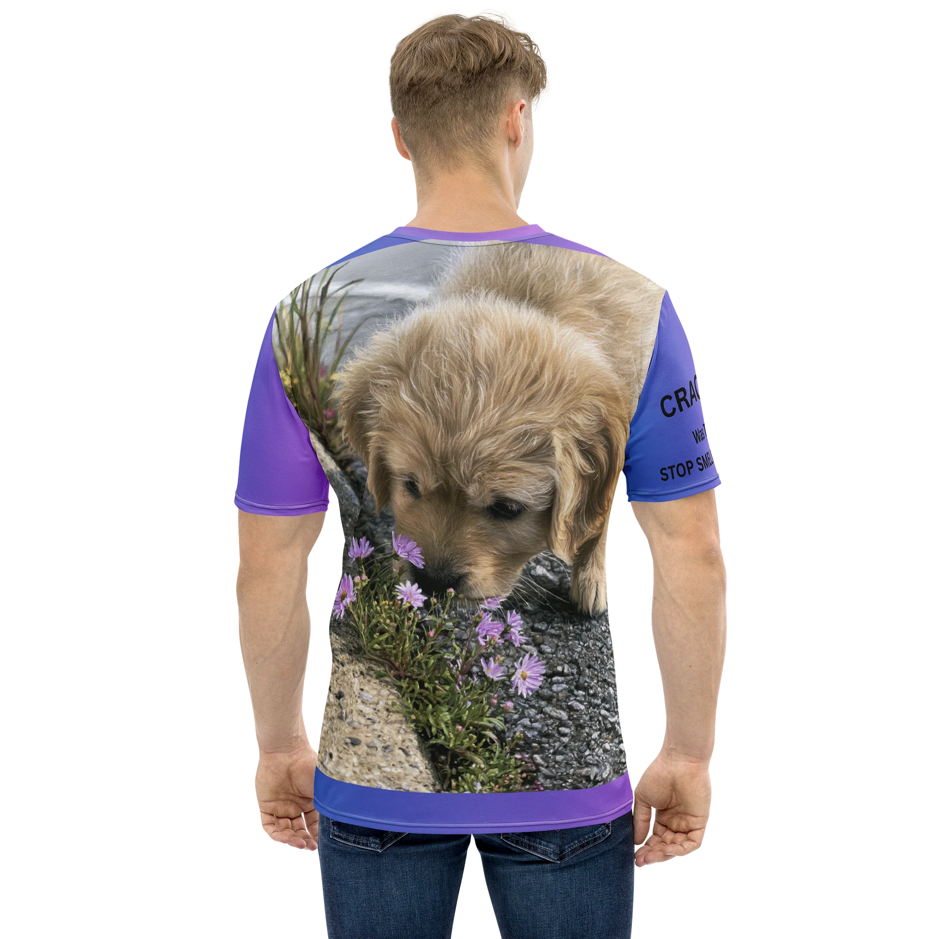 Pups & Posies: CRACKS All-Over Print Humor Tee product image (1)