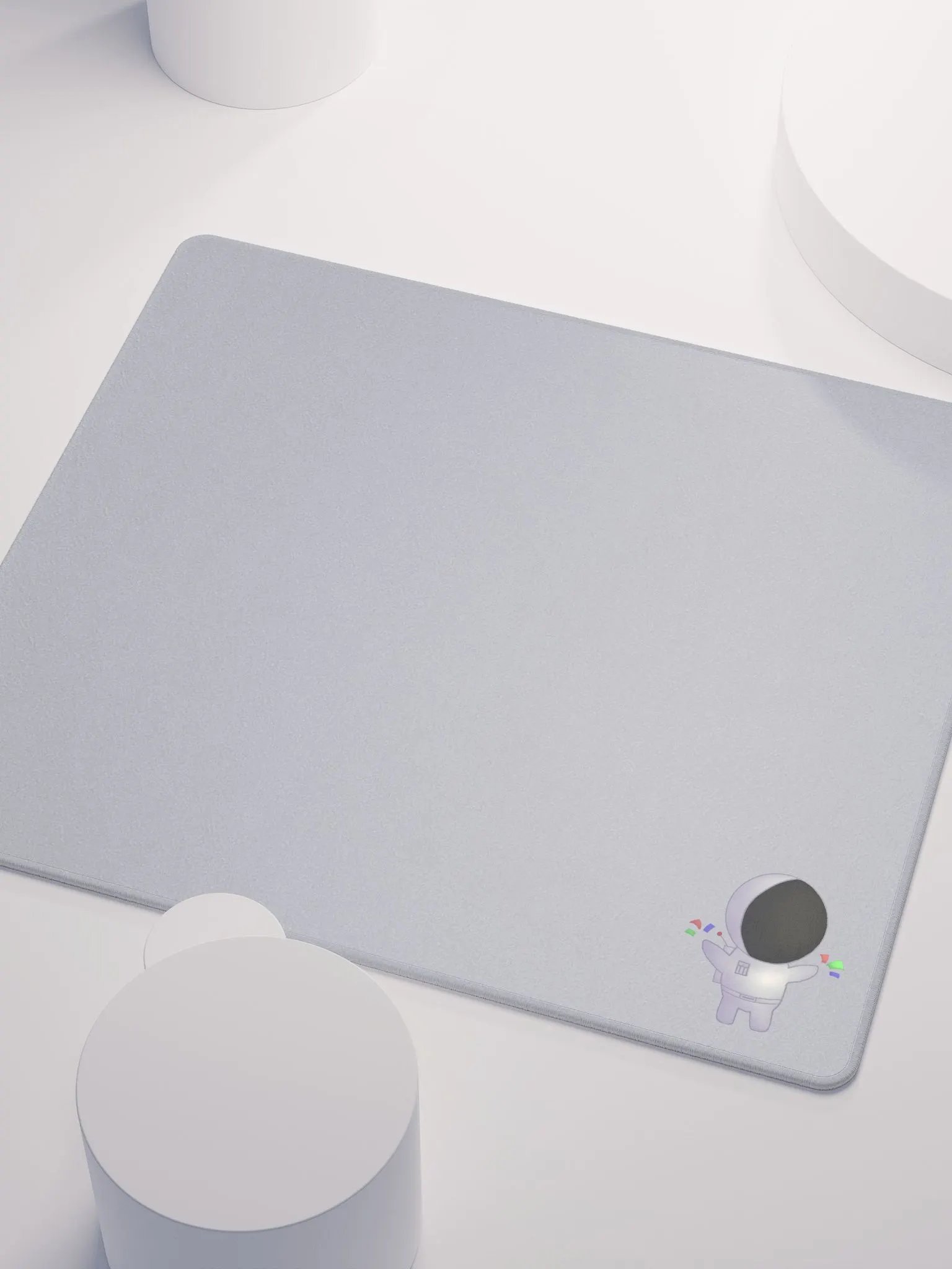 Light grey Gaming Mouse Pad with Chibi SoSillySal Avatar(2 Sizes) product image (3)