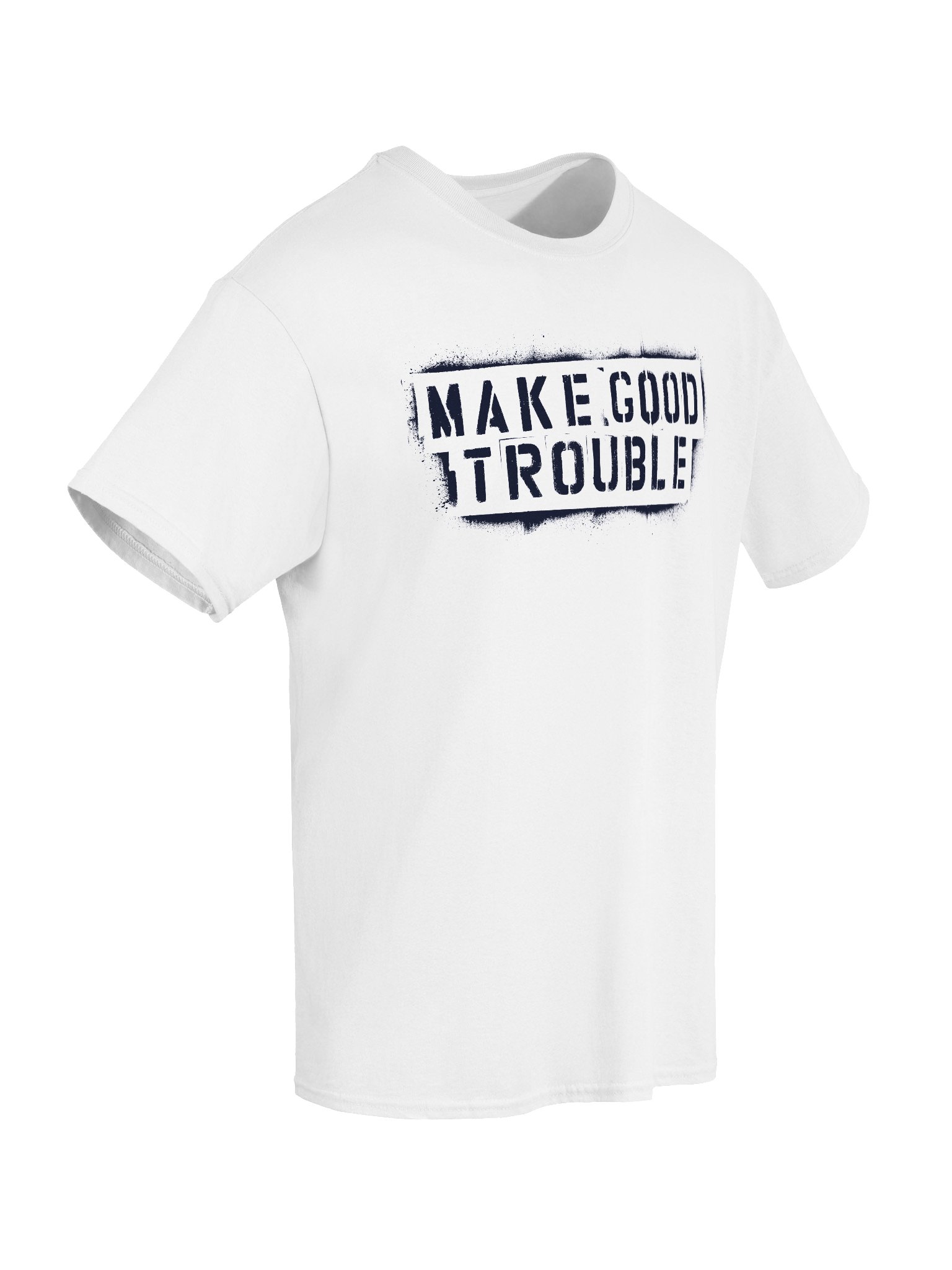 Make Good Trouble Gildan Heavyweight T-Shirt black letters product image (6)