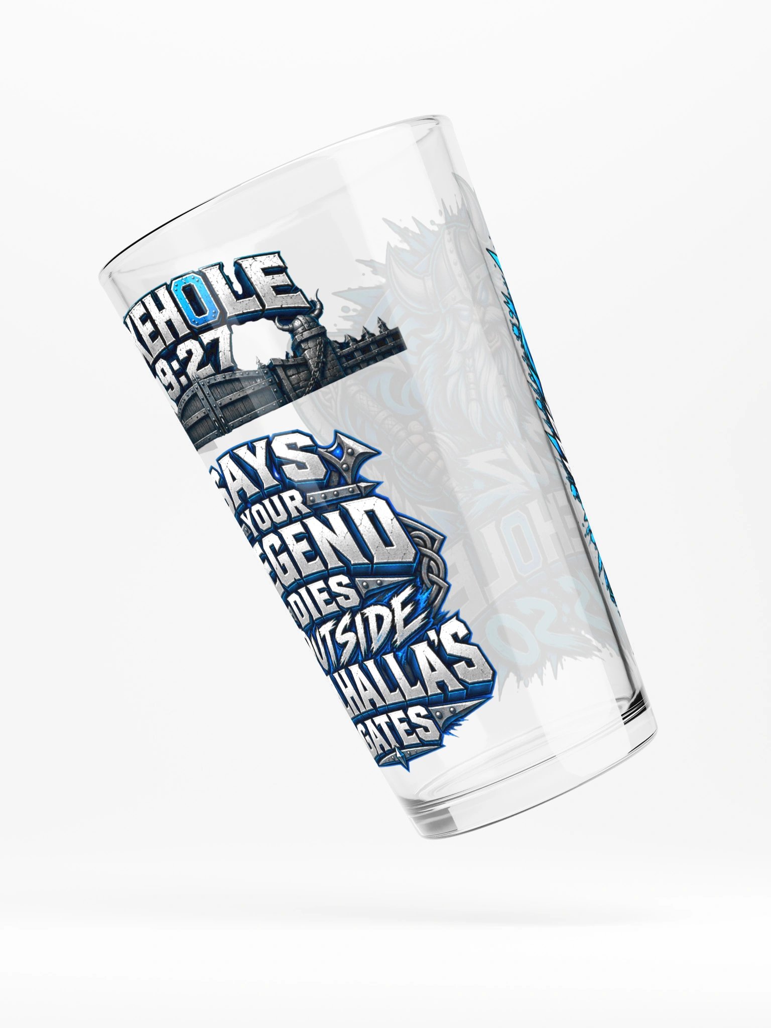 Axeh0le Viking Warrior Shaker Pint Glass product image (7)