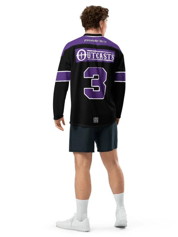 Outcasts Hockey Jersey Black/Purple product image (3)