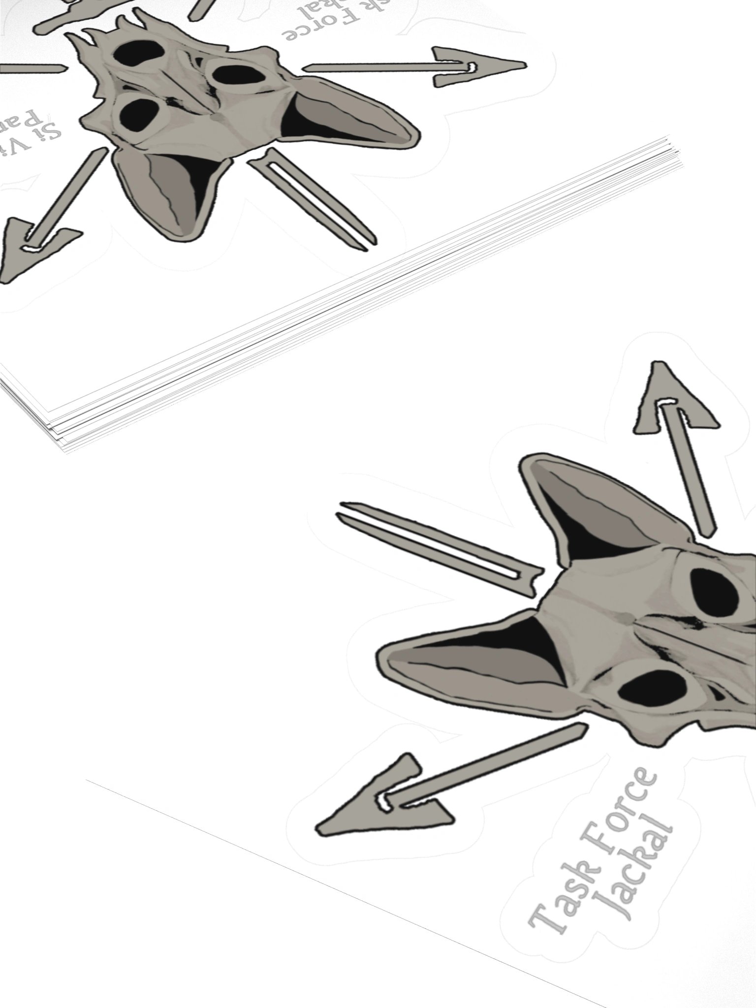Kiss Cut Stickers - Jackal Head product image (4)