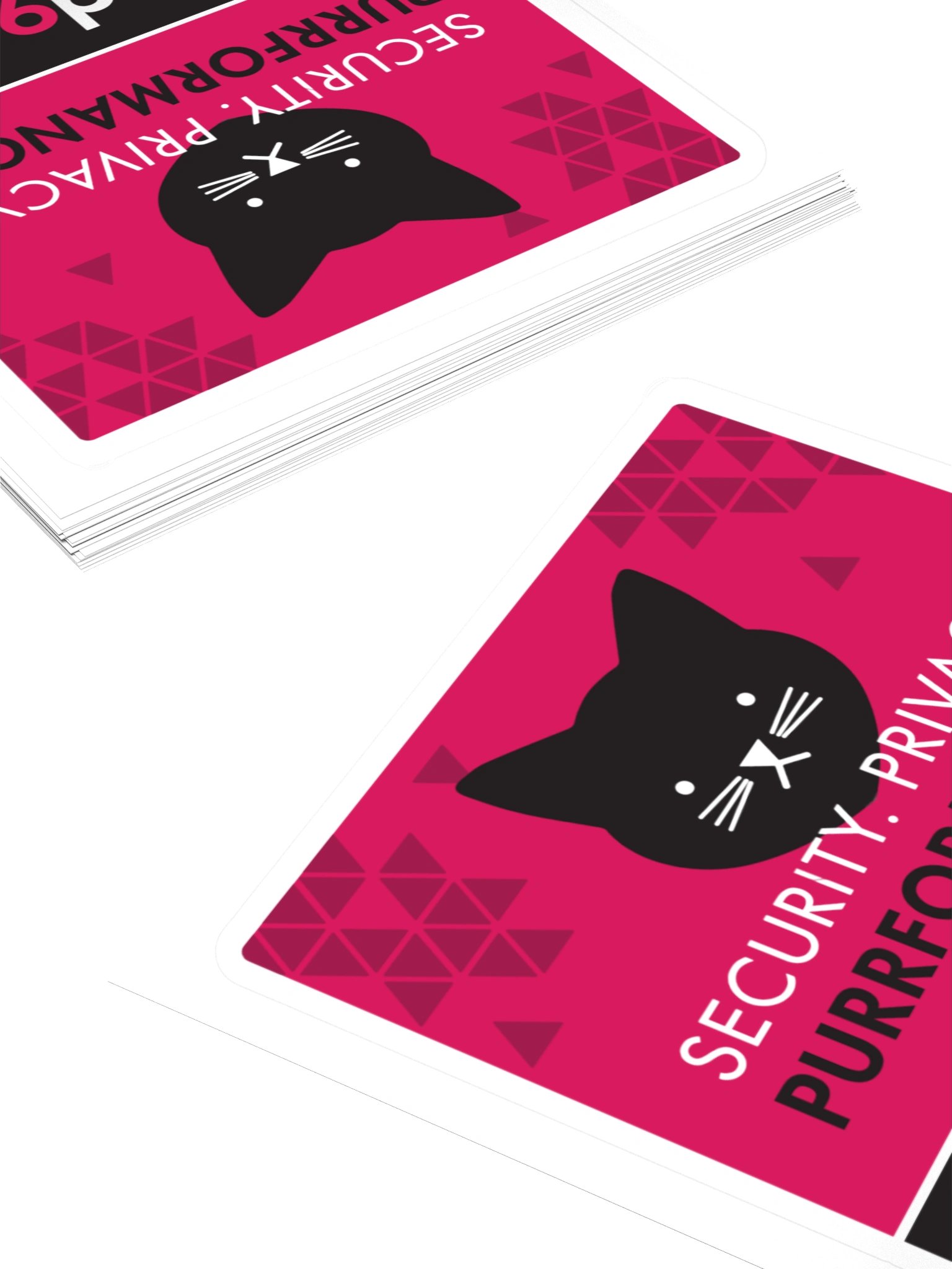 "Security. Privacy. Purrformance." Sticker product image (4)