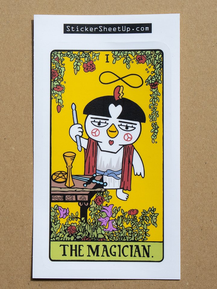 The Magician Tarot Card Sticker / Spicy Noodle Edition product image (1)
