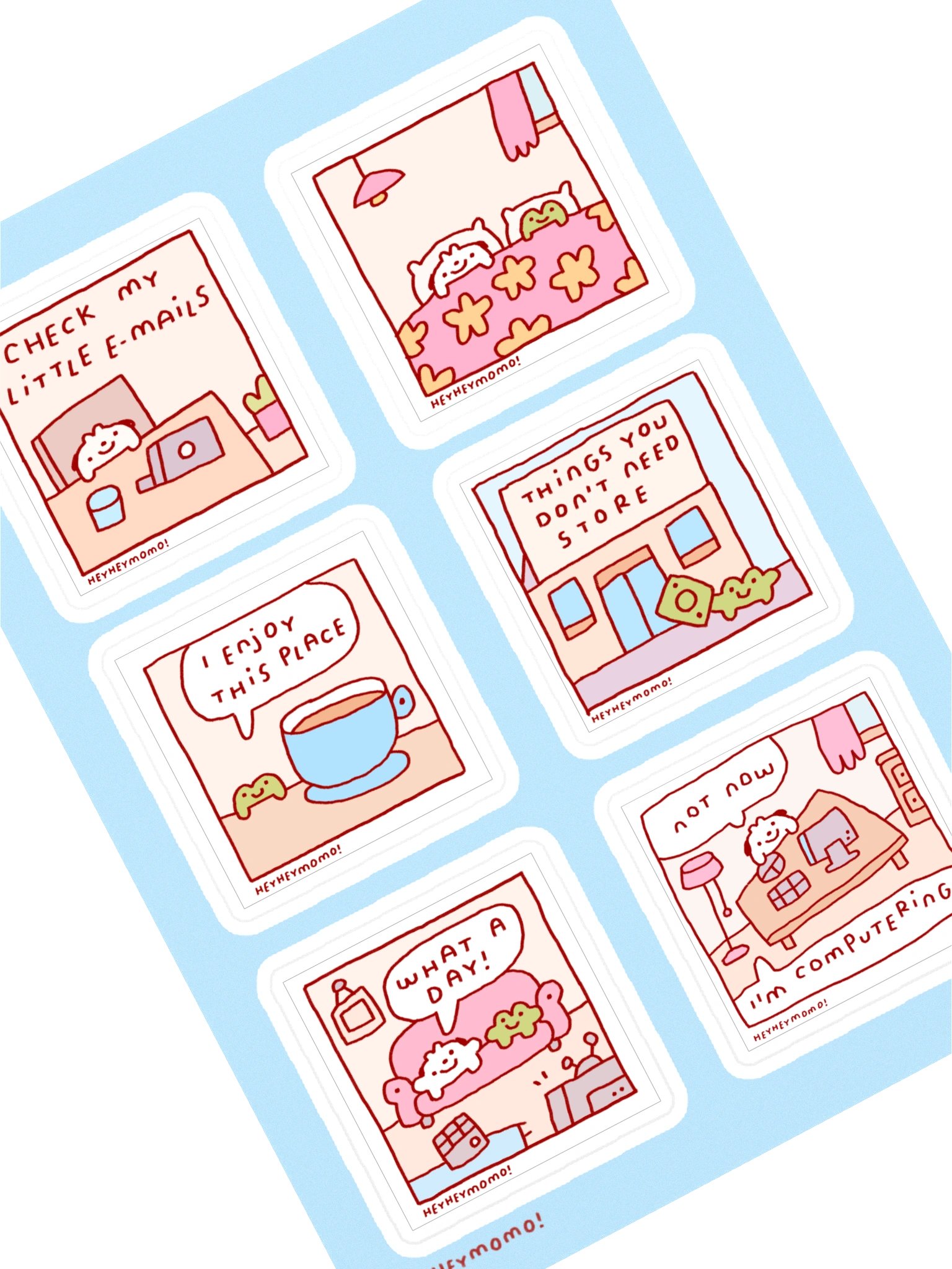 Comic panel Stickers product image (1)
