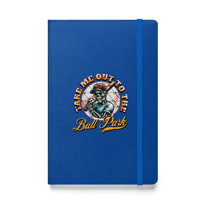 Take Me Out To The Ball Park Baseball Skeleton Hardcover Journal product image (1)