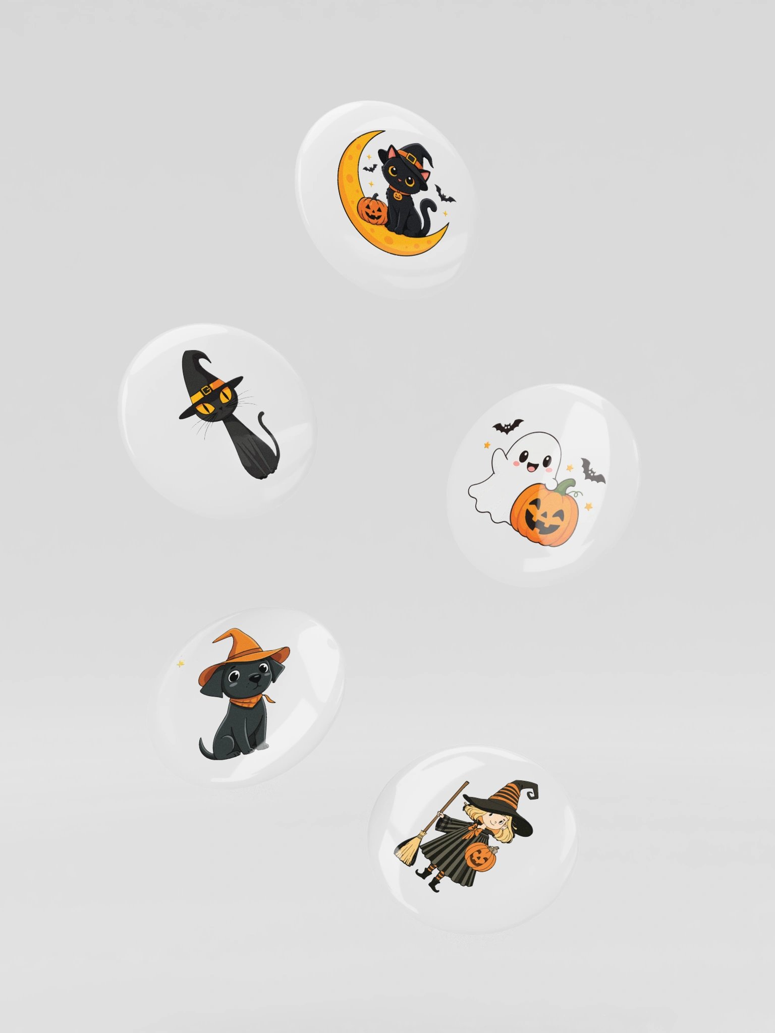 The Spooky Squad 5-Piece Button Pin Set product image (5)