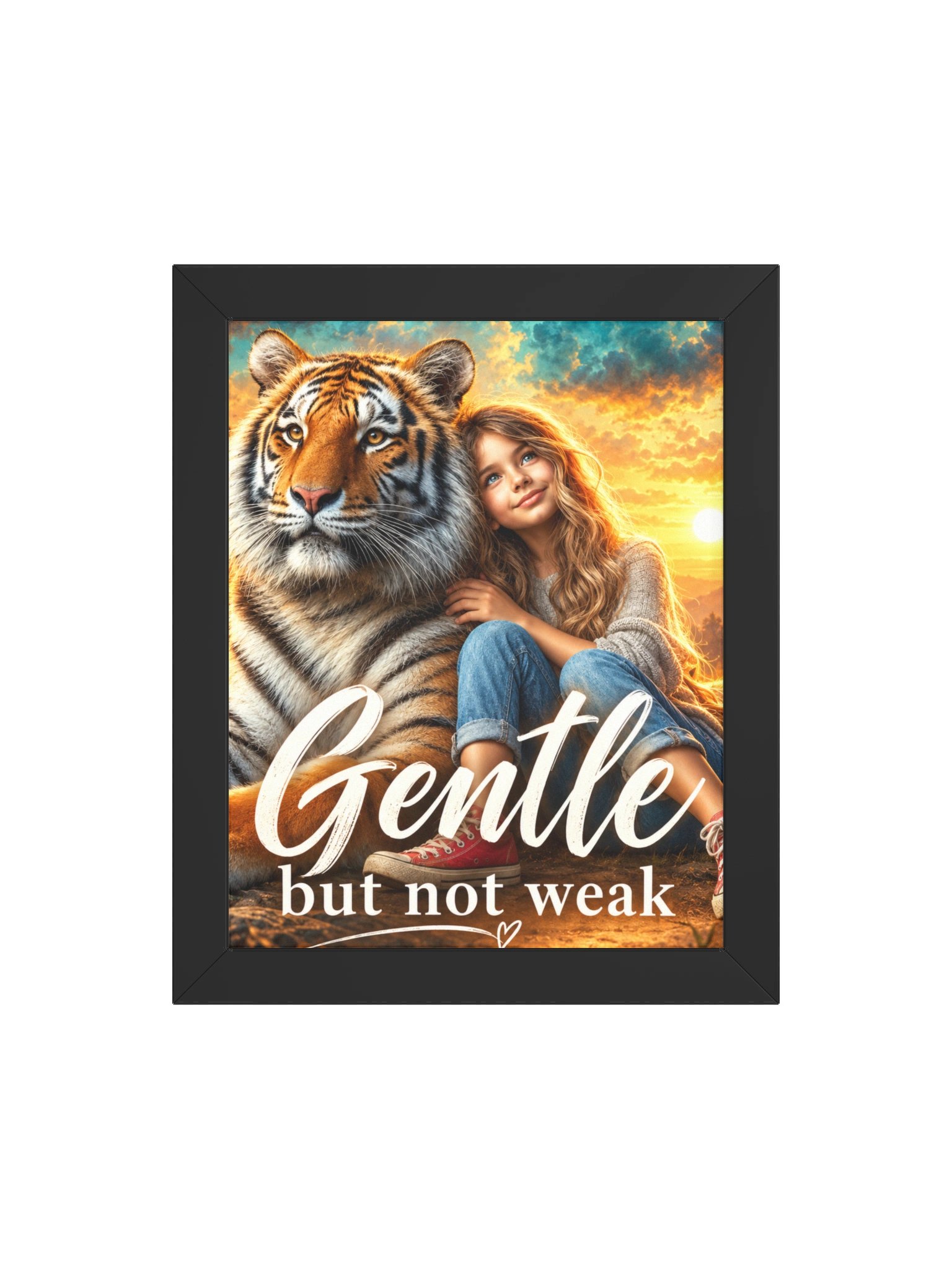 Gentle but Not Weak - Framed Christian Inspirational Wall Art product image (39)
