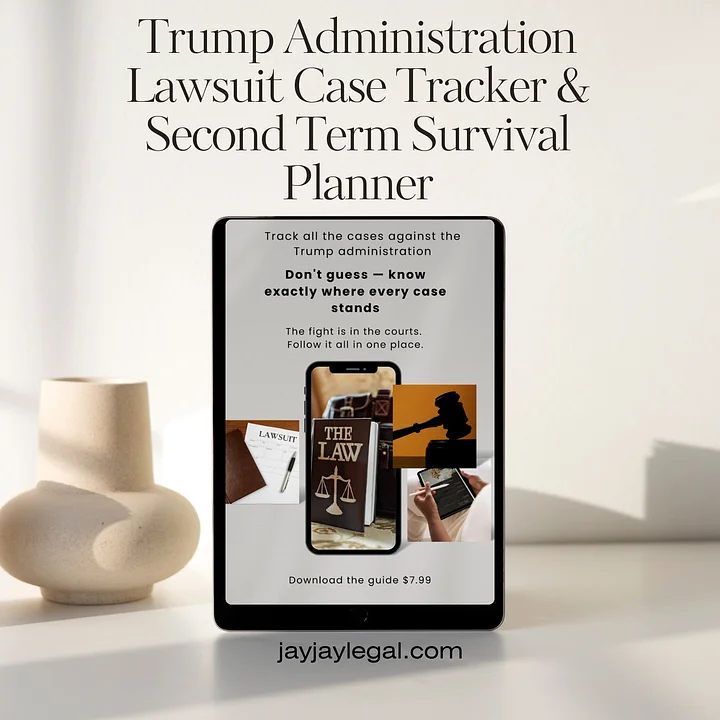 Trump Administration Case Tracker and Second Term Survival Planner product image (2)