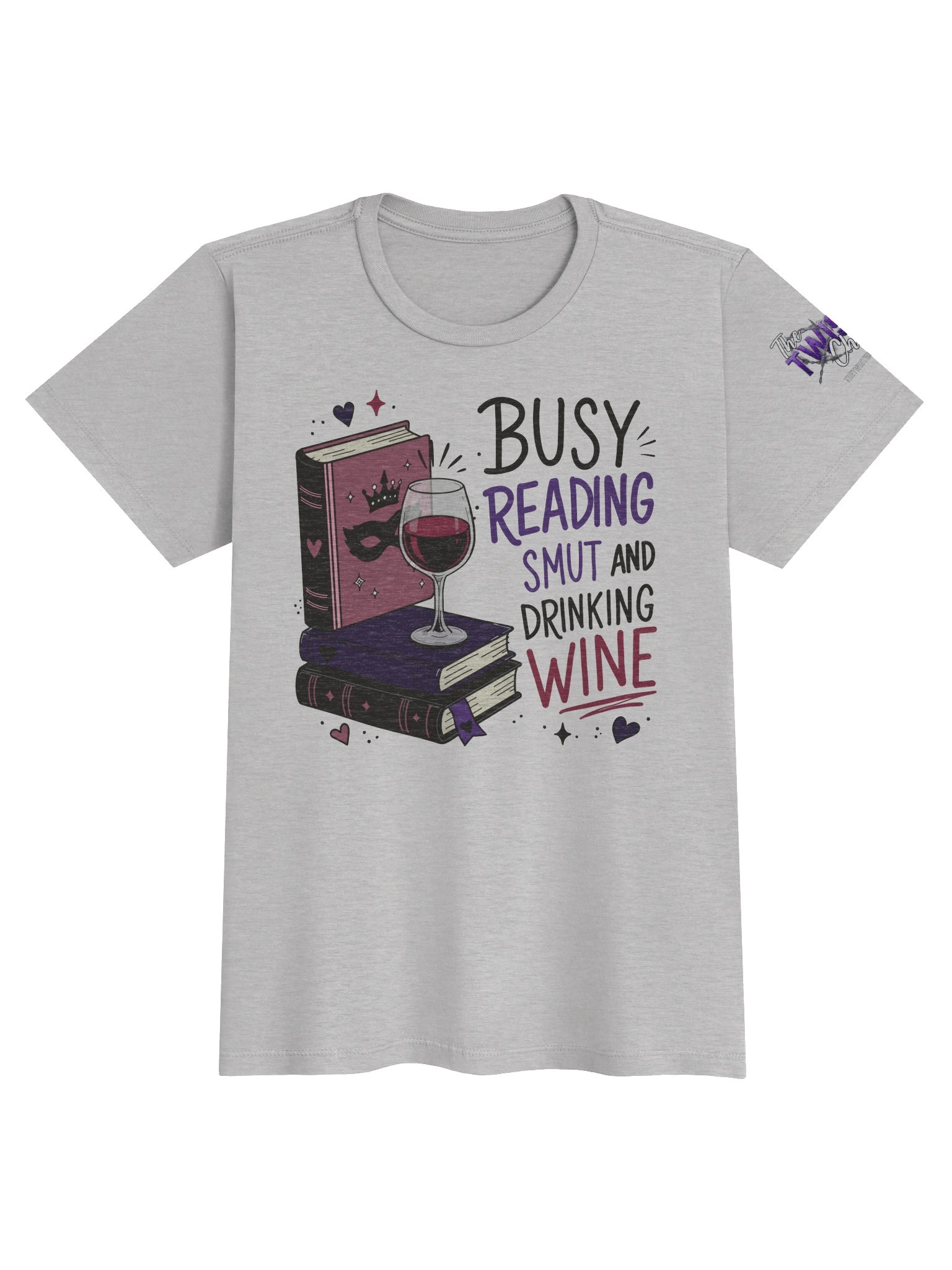 Busy Reading Smut and Drinking Wine (Women's Soft Touch Tee) product image (1)