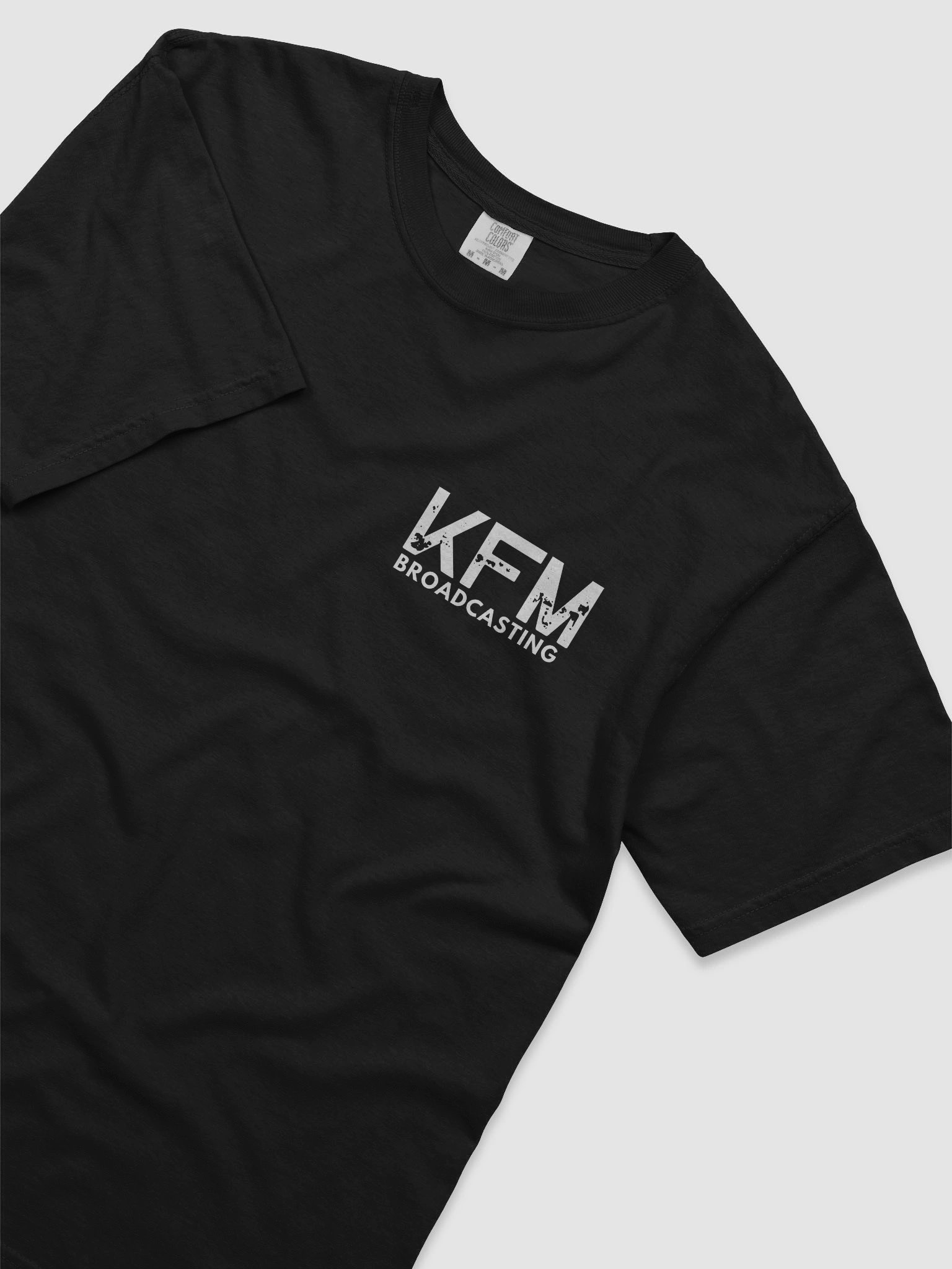 kfm broadcasting small logo t shirt product image (5)