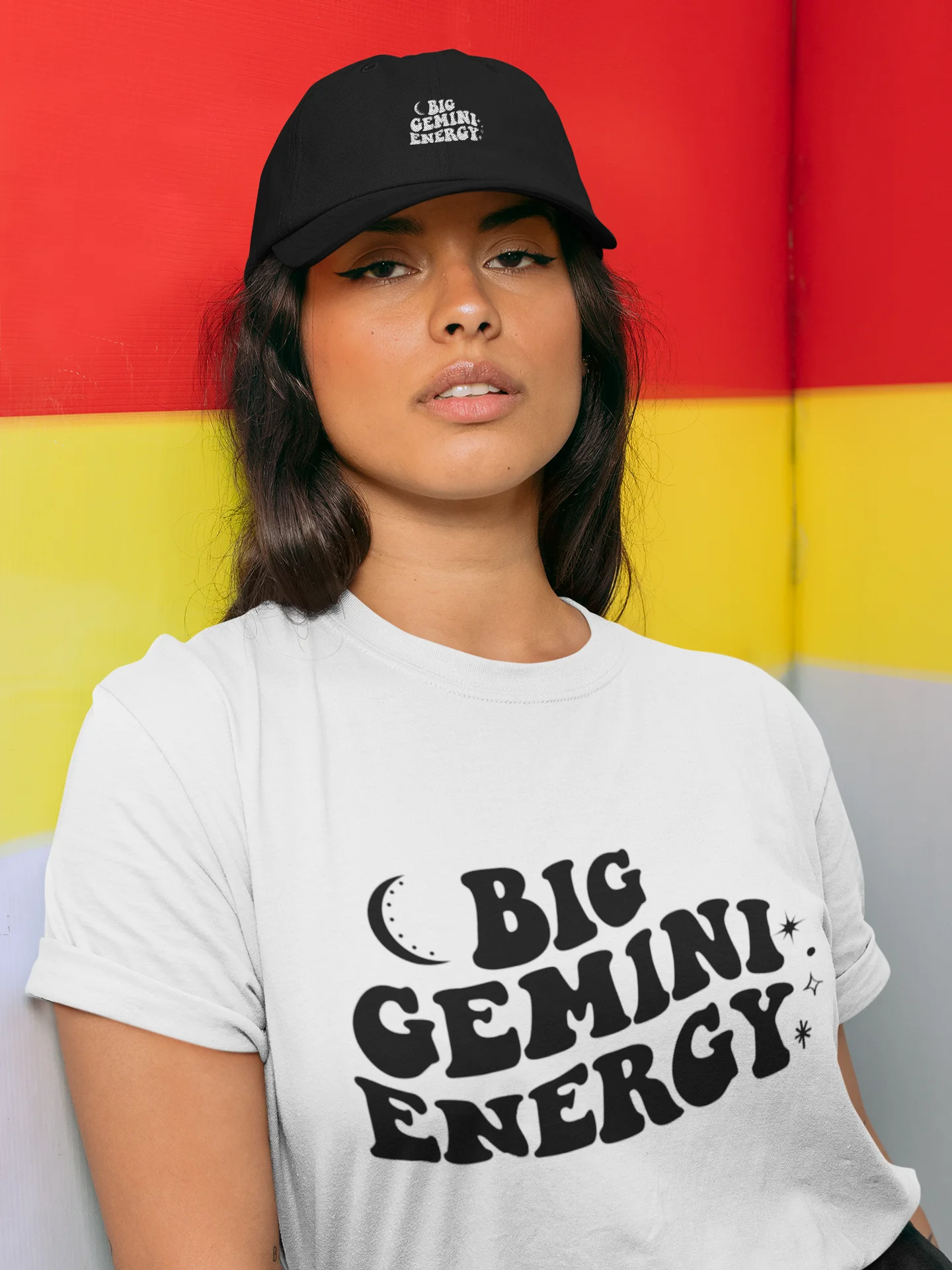 Big Gemini Energy T-Shirt (Black Logo) product image (6)