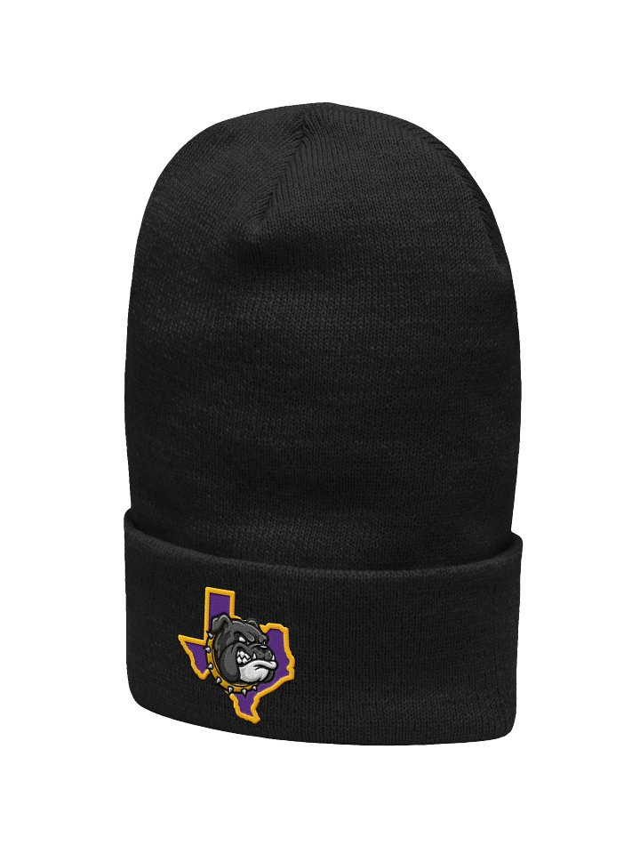 Bulldog Spirit Knit Beanie - Gold on Purple product image (2)