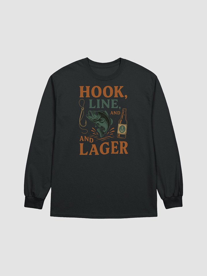 Long Sleeve Fishing Shirt – Hook, Line, & Lager Graphic Tee product image (2)