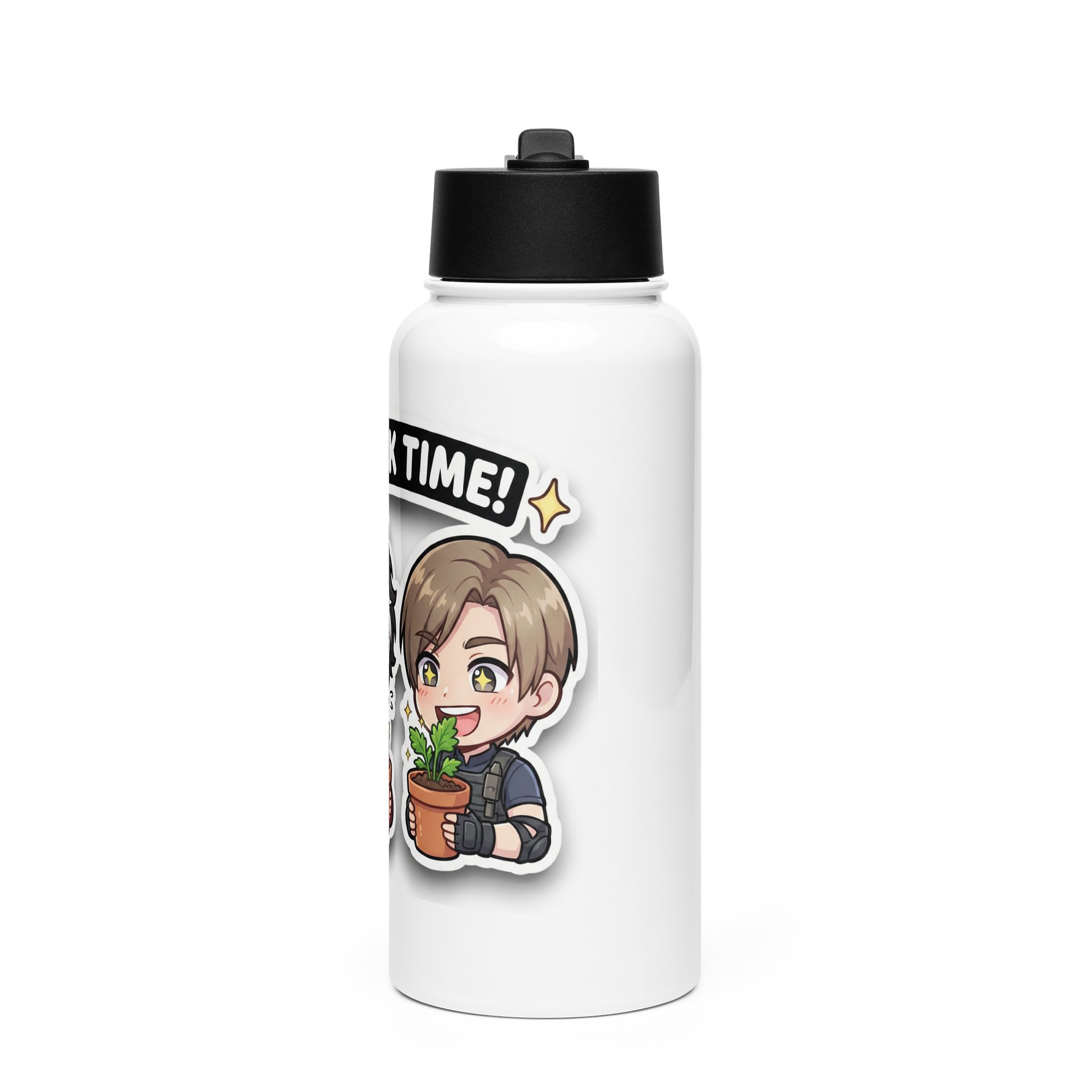 Snack Time! Stainless Steel Water Bottle. product image (1)
