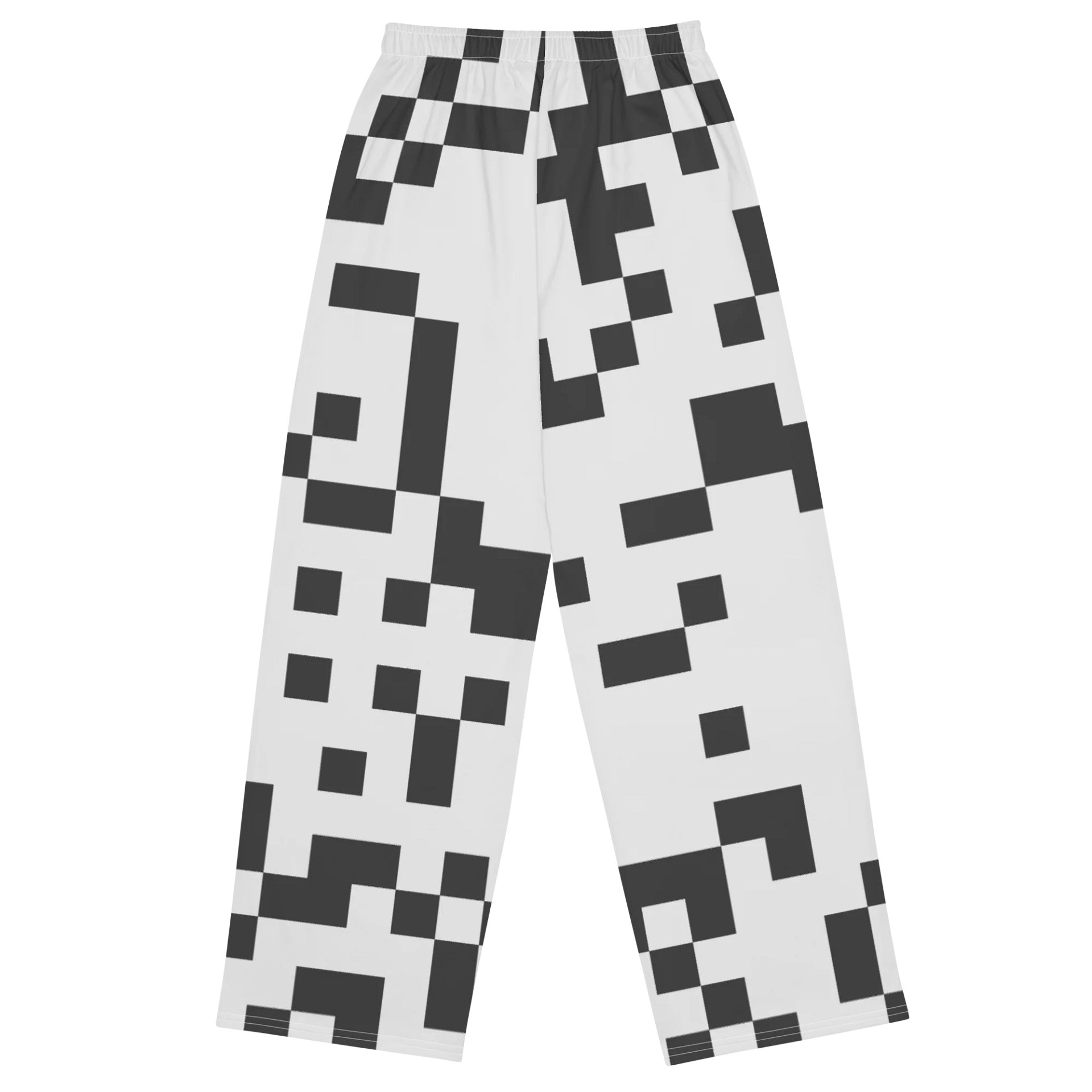 Pixelated Chic Unisex Wide-Leg Pants product image (2)