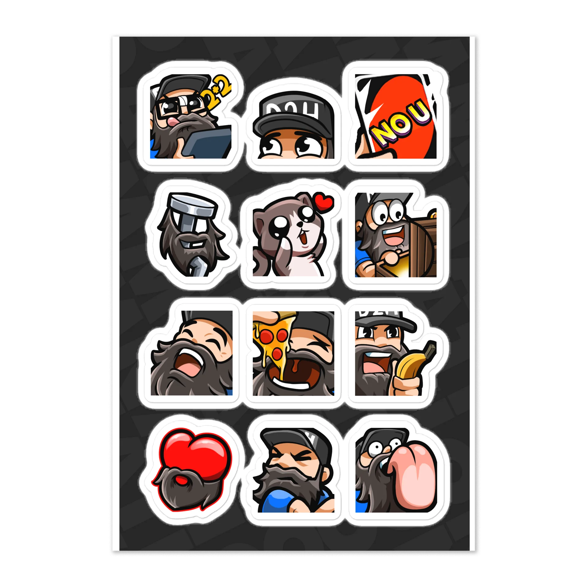 Emote Sticker Sheet. Set 4 product image (1)