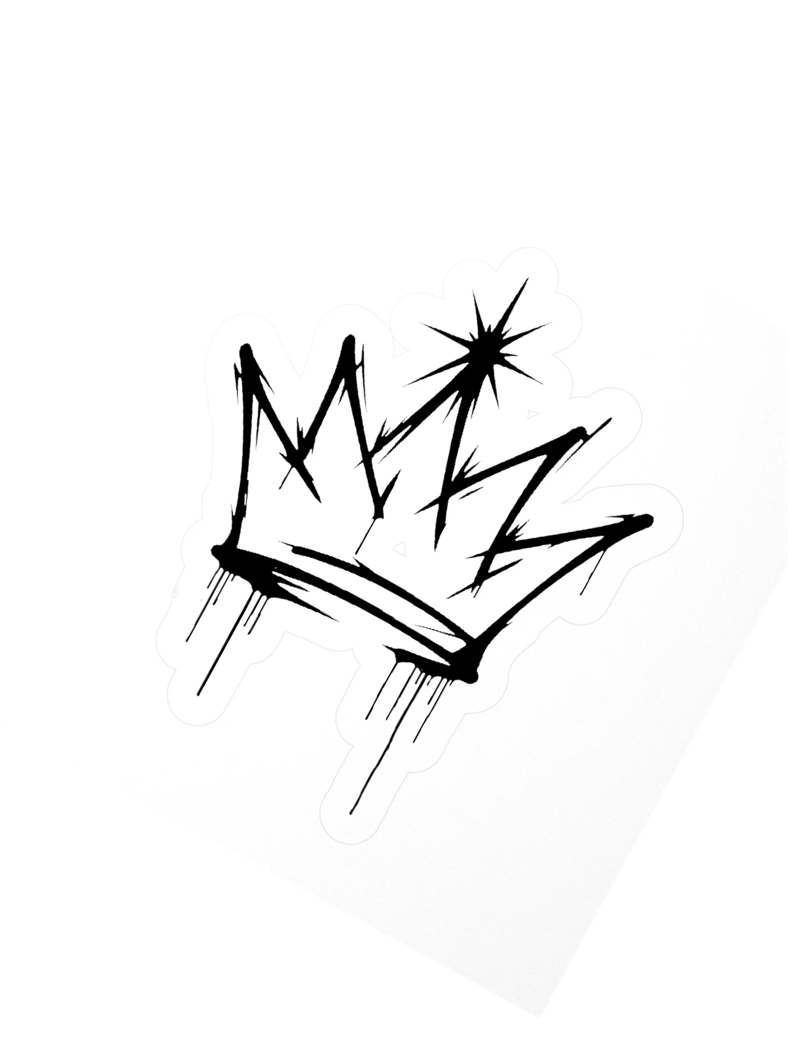 ONE KING Urban Crown Logo Vinyl Sticker product image (3)