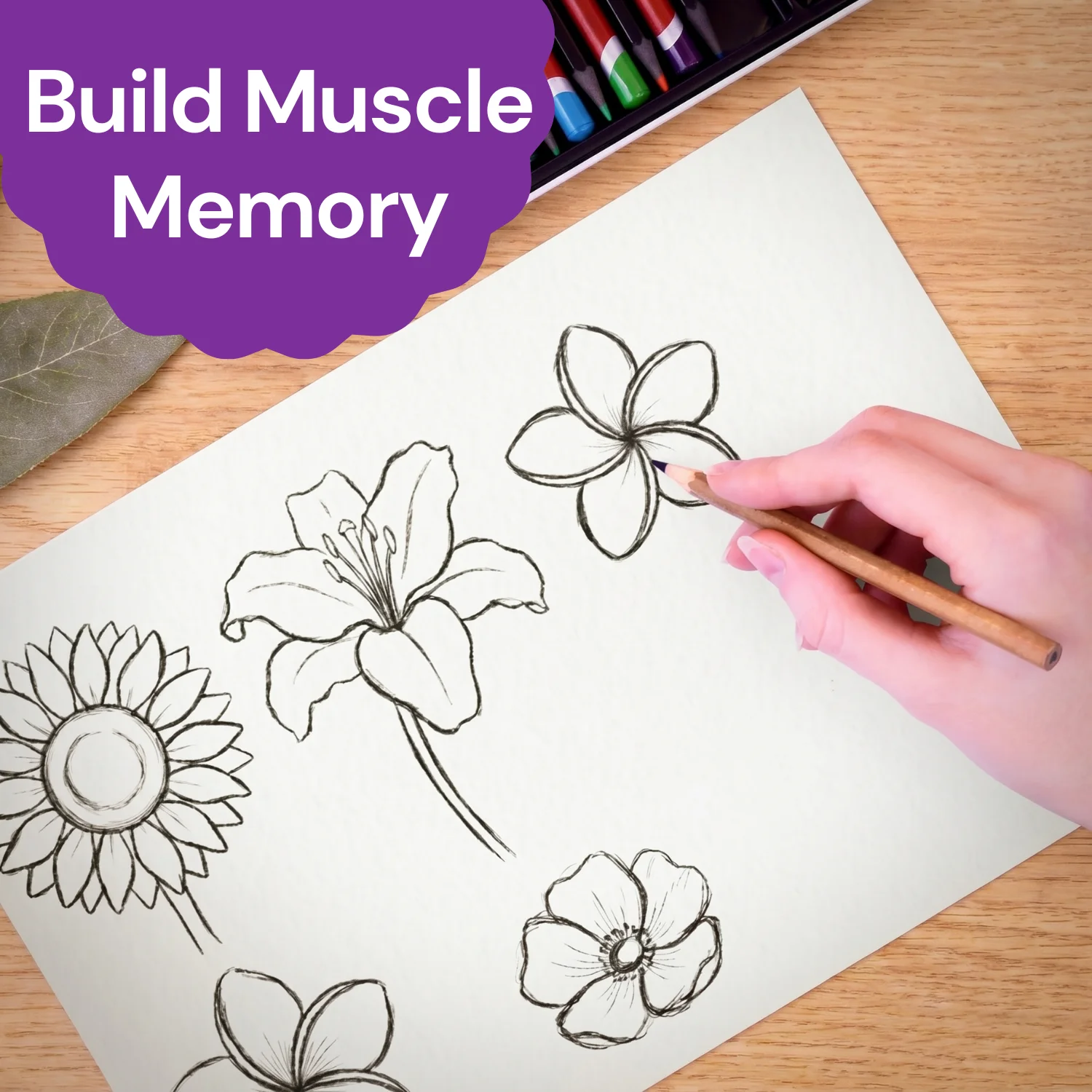 How To Draw Flowers: Printable Guide product image (3)