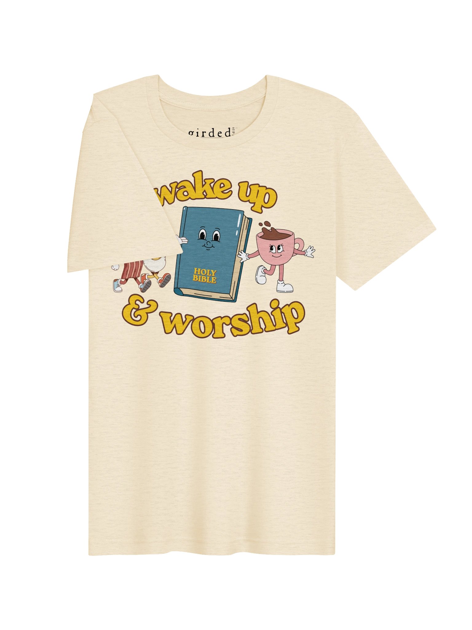 Wake Up & Worship Retro Psalm 5 Tee product image (3)
