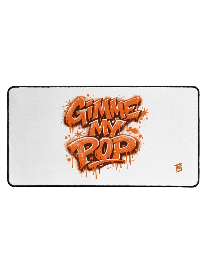 Trigga5Trey Gimme My Pop Desk Mat (White) product image (1)