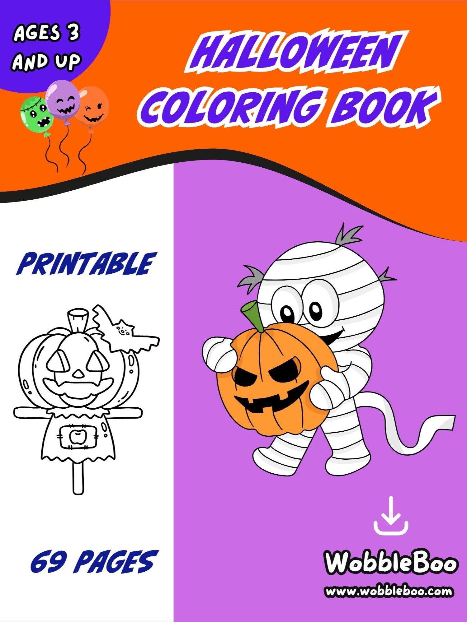 Halloween Coloring Book product image (1)
