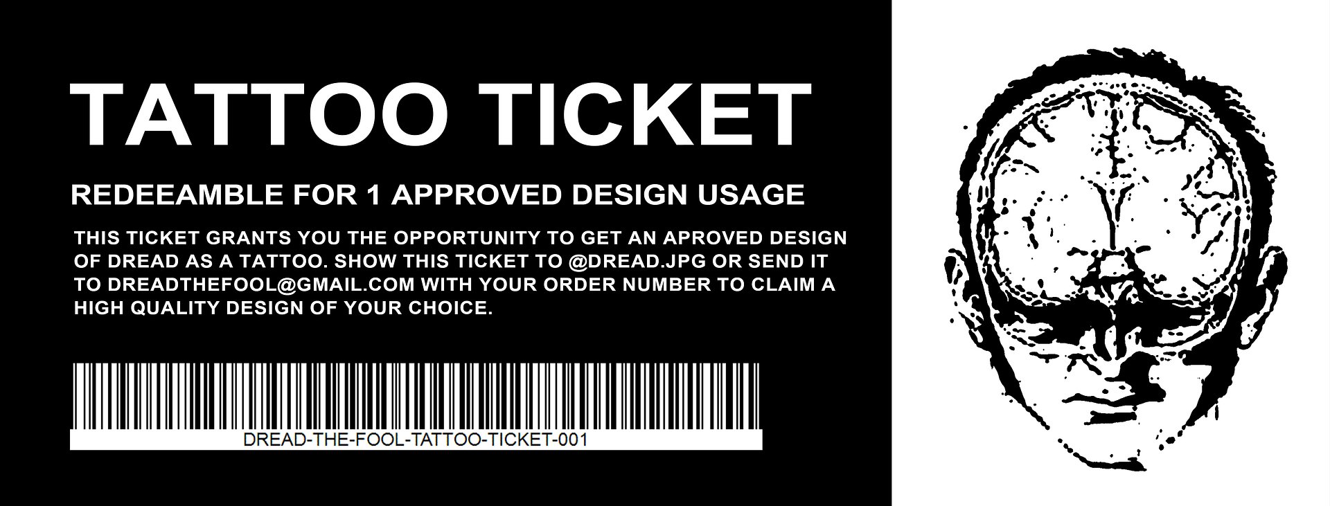 TATTOO TICKET - 1 USAGE product image (2)
