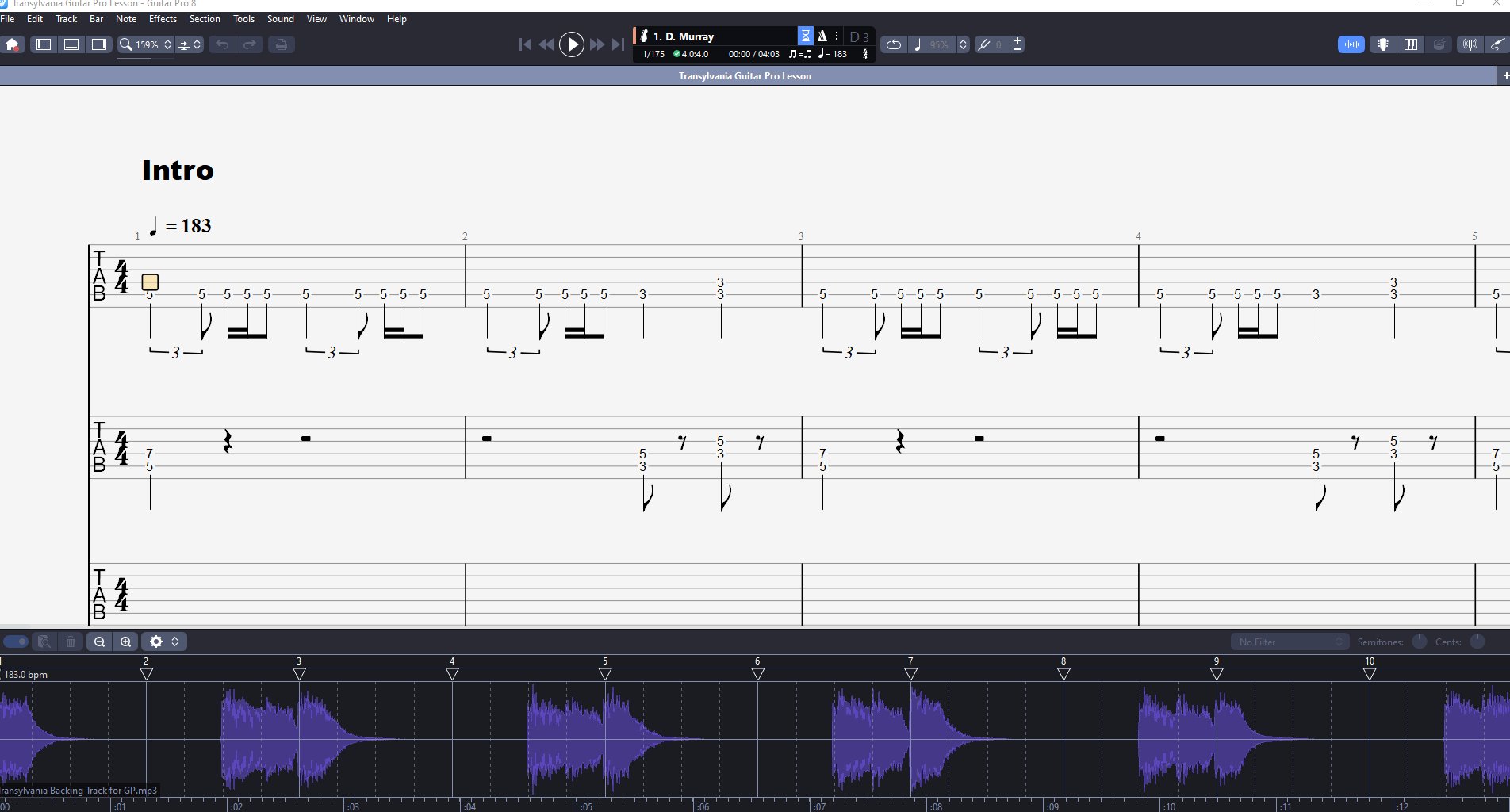 Transylvania PDF TAB & Backing Track MP3 product image (3)