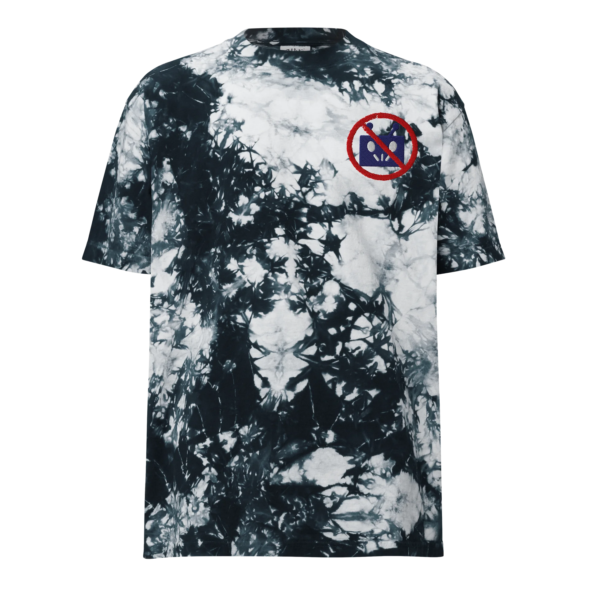 Just Say No Embroidered Icon Tie-Dye Tee product image (5)