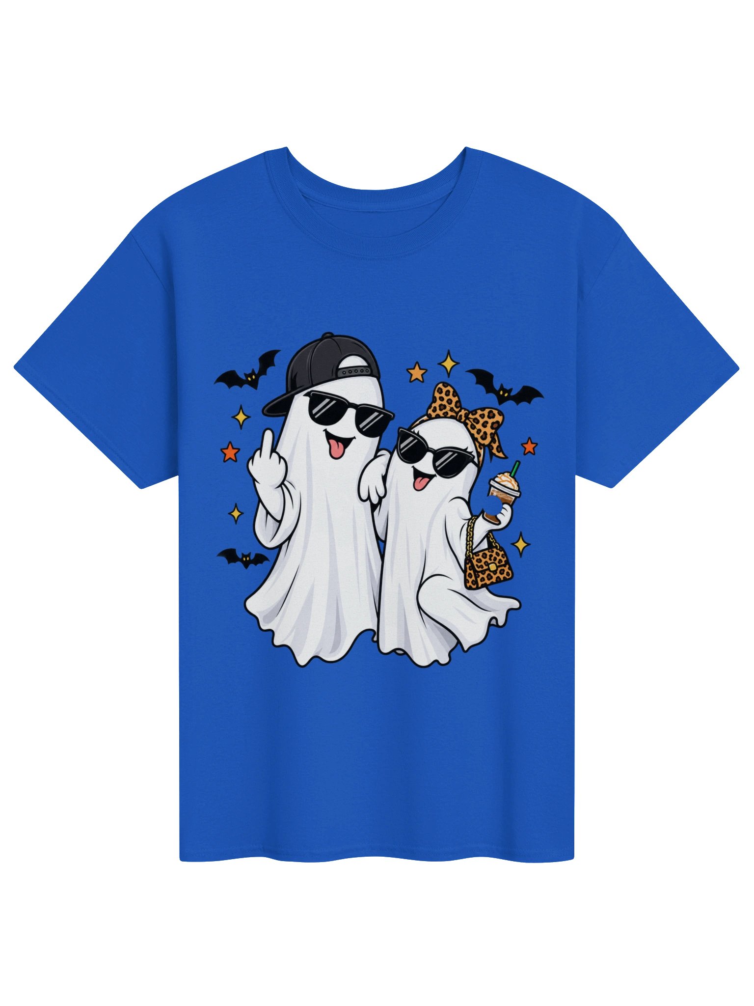 Funny Ghost Couple Halloween Graphic T-Shirt product image (2)