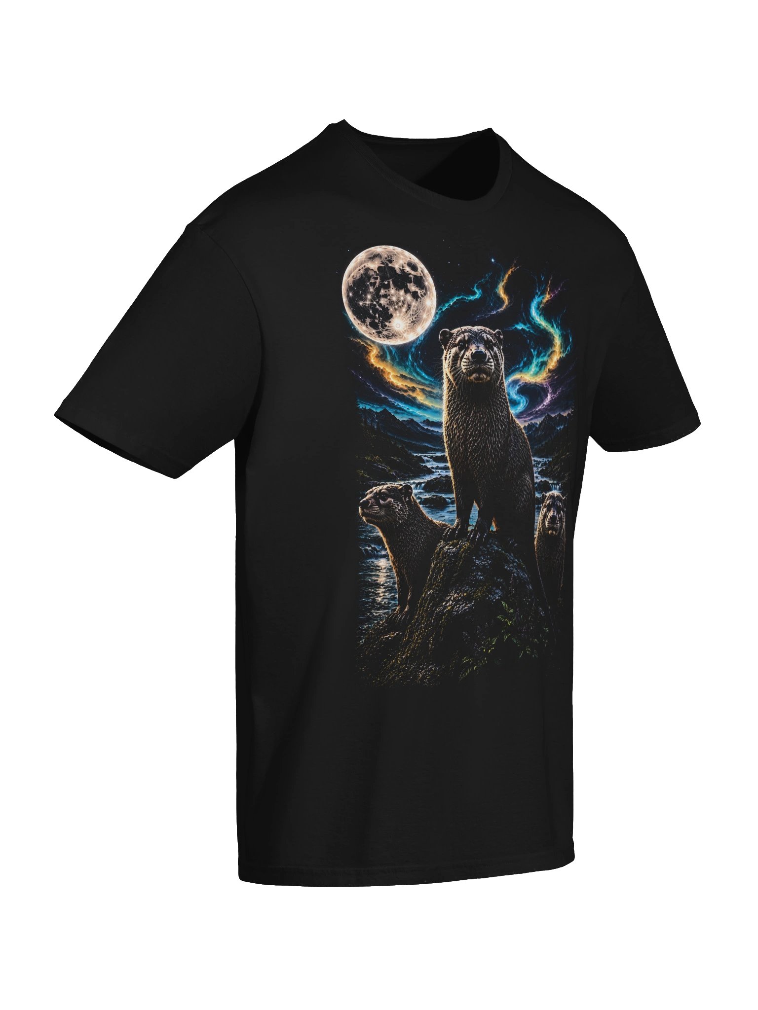 Otter Howling Moon Tshirt | Unexpected Legends Shirt product image (5)