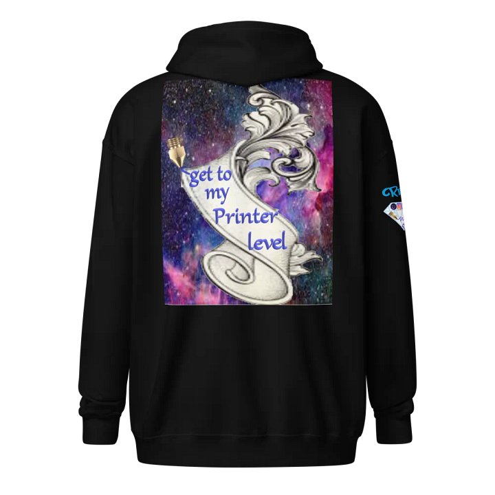 get to my Printer level , Dame Kapuzenpullover mit Reißverschluss product image (1)