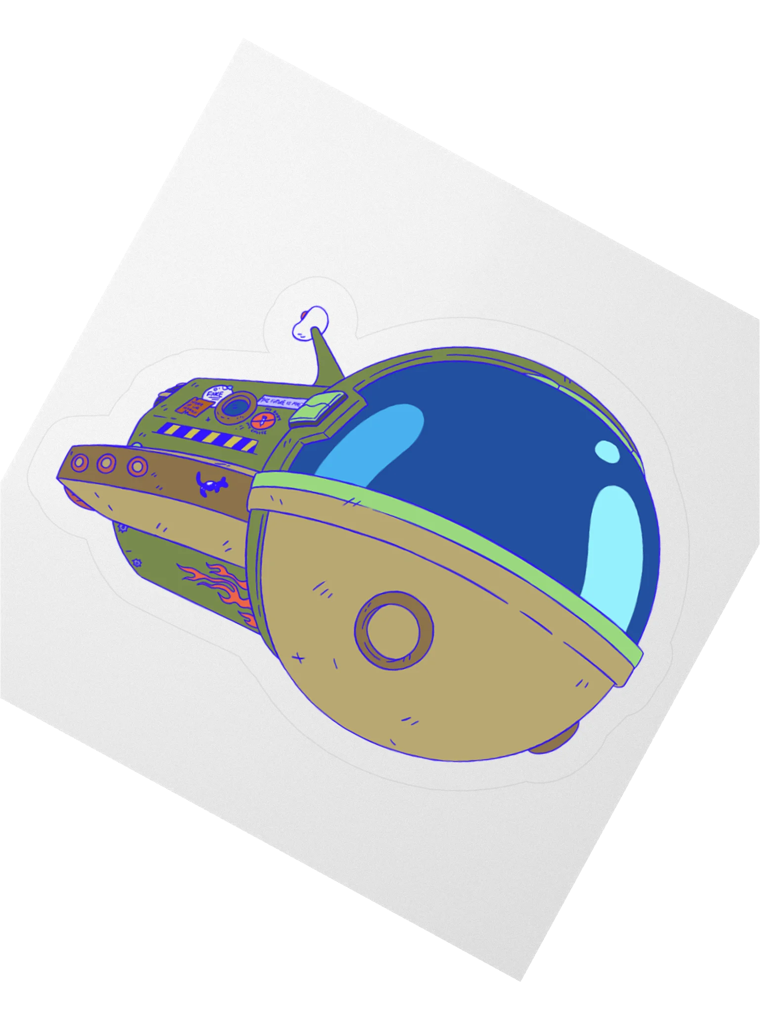 Problematic Spaceship Sticker product image (2)