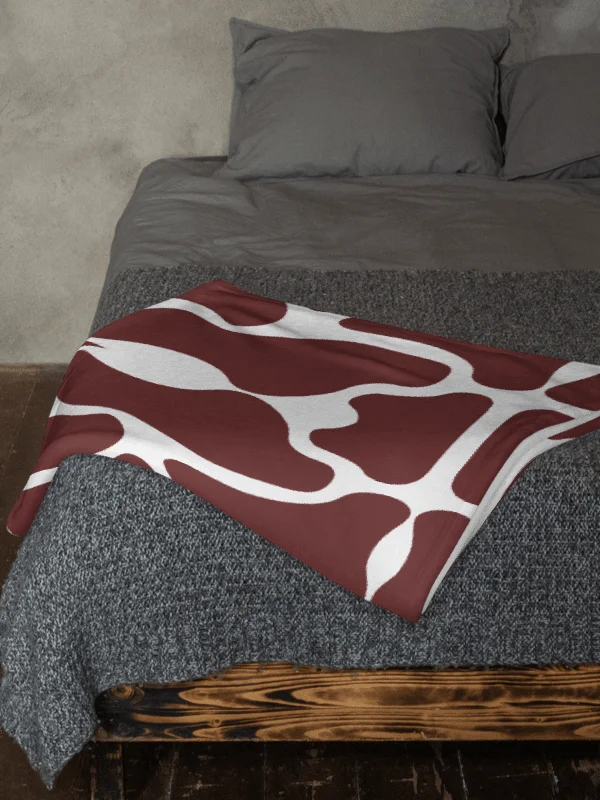 Brown Brick Mosaic Throw Blanket product image (5)